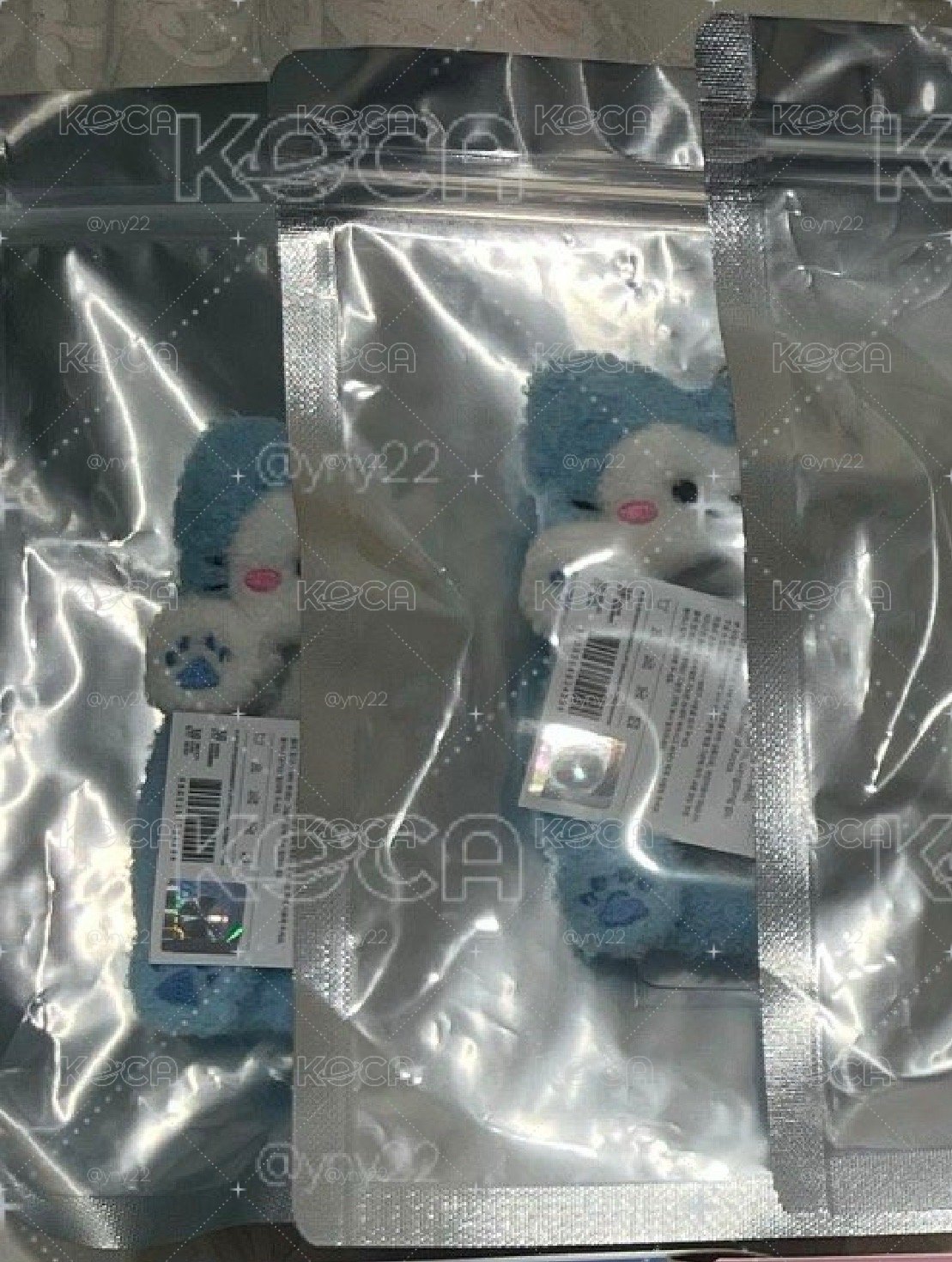 留真毛絨卡套含卡套卡