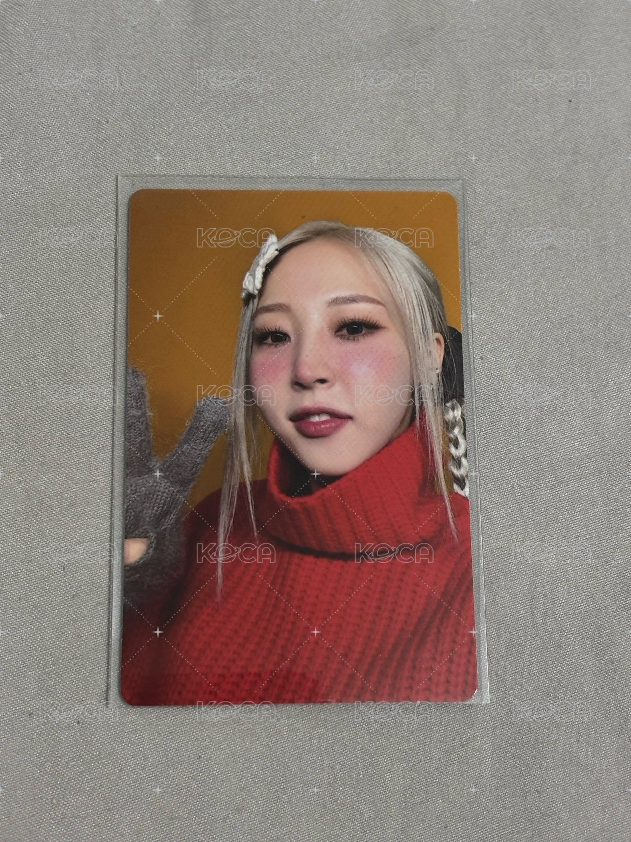 紅愛心比耶星