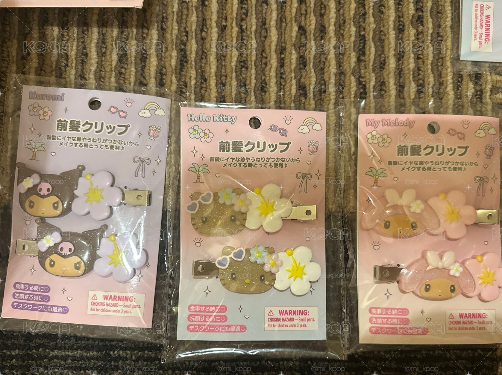 夏日扶桑花🌺曬黑三麗鷗髮夾（現貨）