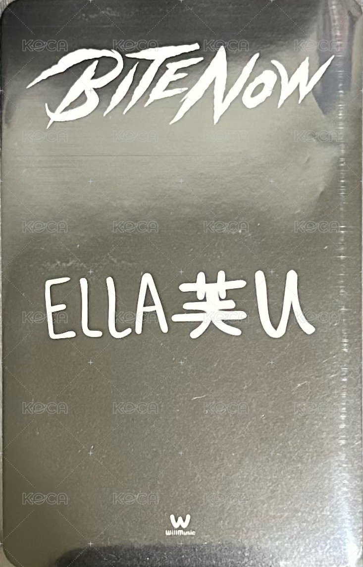 BITE NOW 微樂客 Fansign card  Back