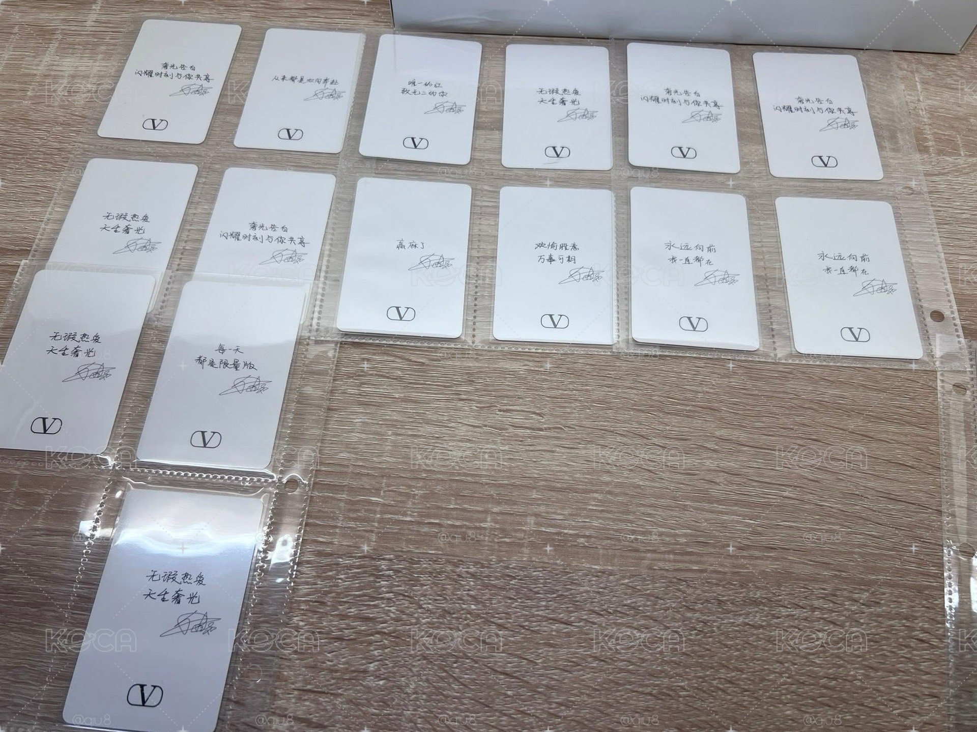 檀健次華倫天奴1.0全套小卡 明信片 海報