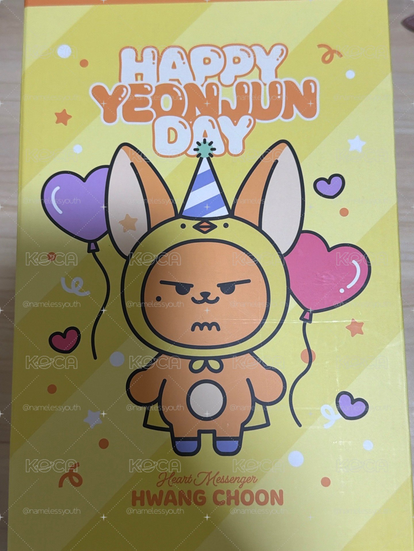 黃春生日娃 僅拆檢 小卡會拿出另外保護