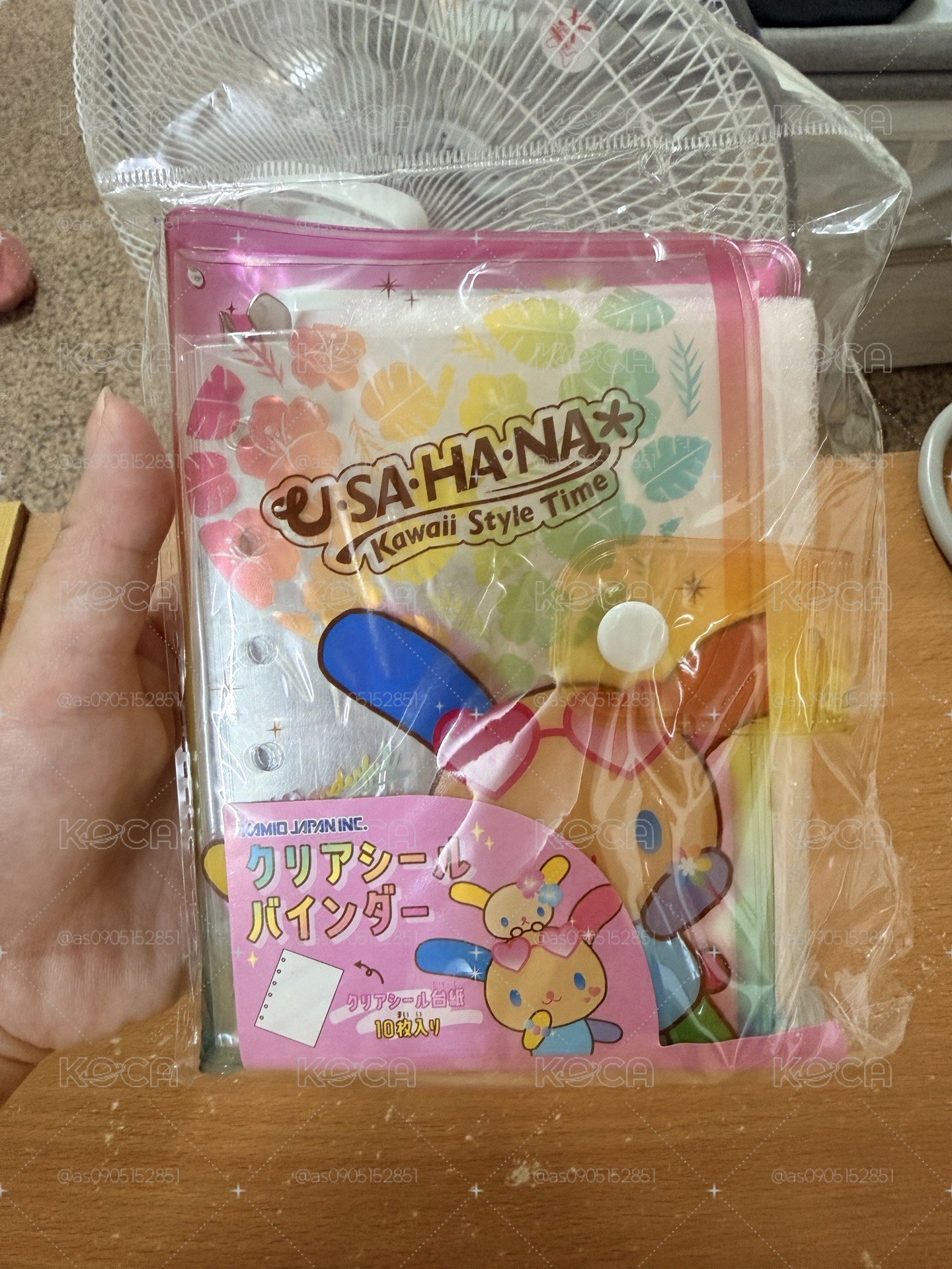 花小兔pvc六孔活頁手帳本