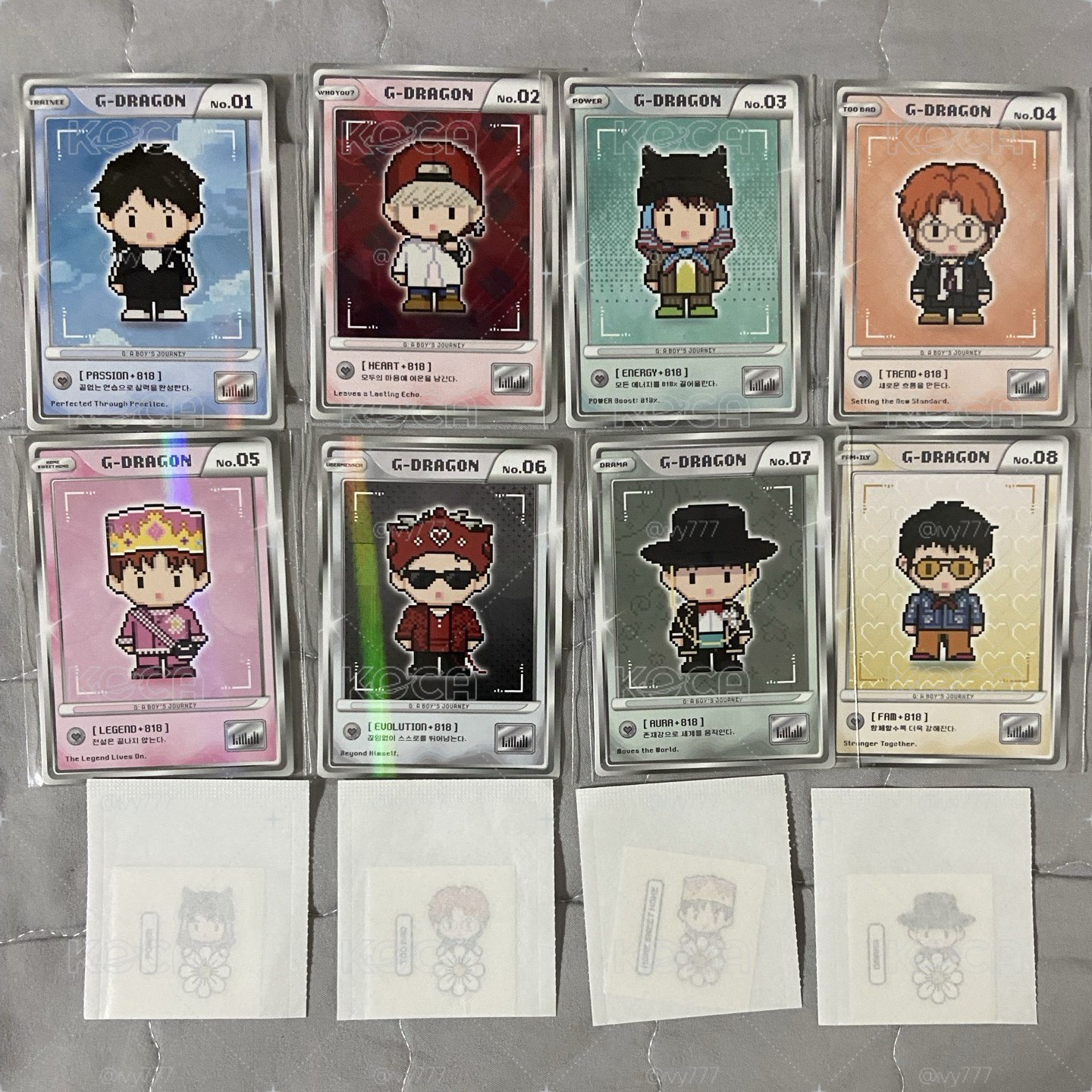 GD 權志龍生日快閃小卡 遊戲卡、現貨在韓國 mama聯名 帽子、托特包、徽章、束口背包、絲巾