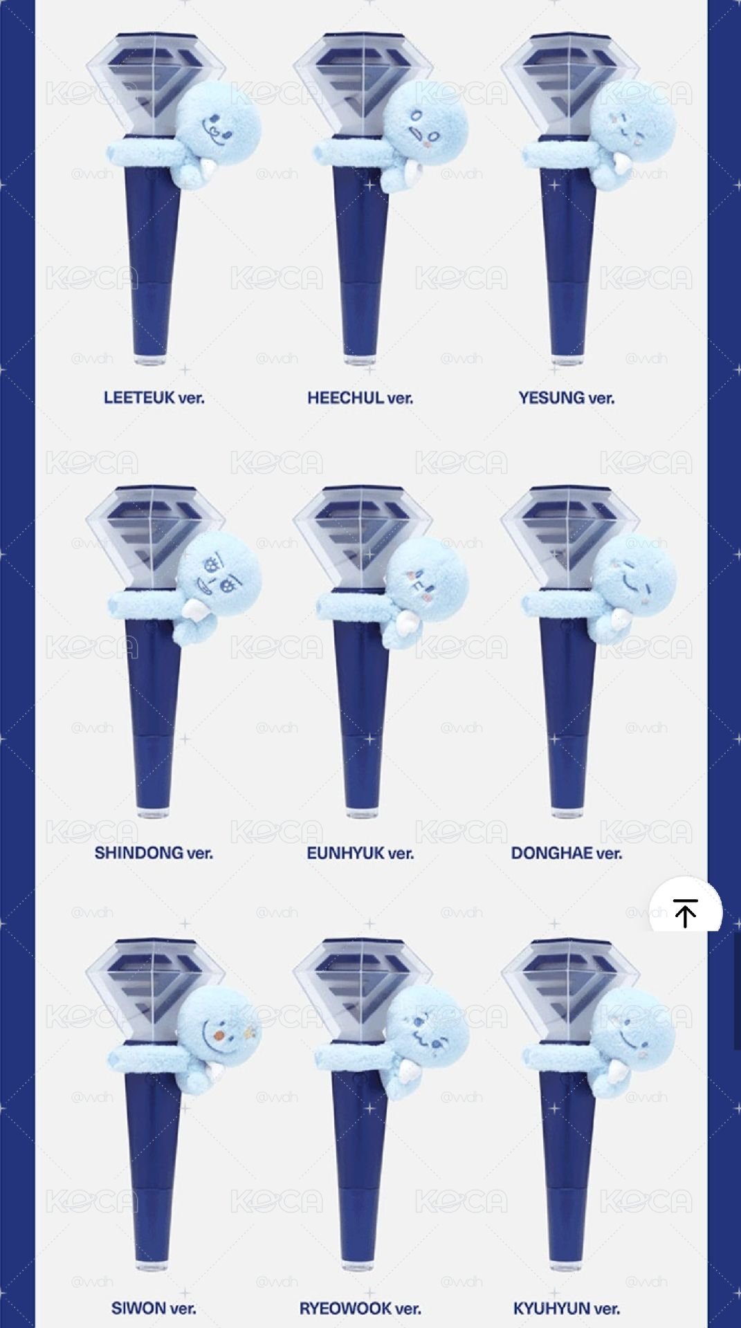 全新 Super Junior 手燈裝飾娃娃