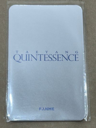 現貨 TAEYANG 正規四 fanme 台北場簽售 簽售卡 A ver.