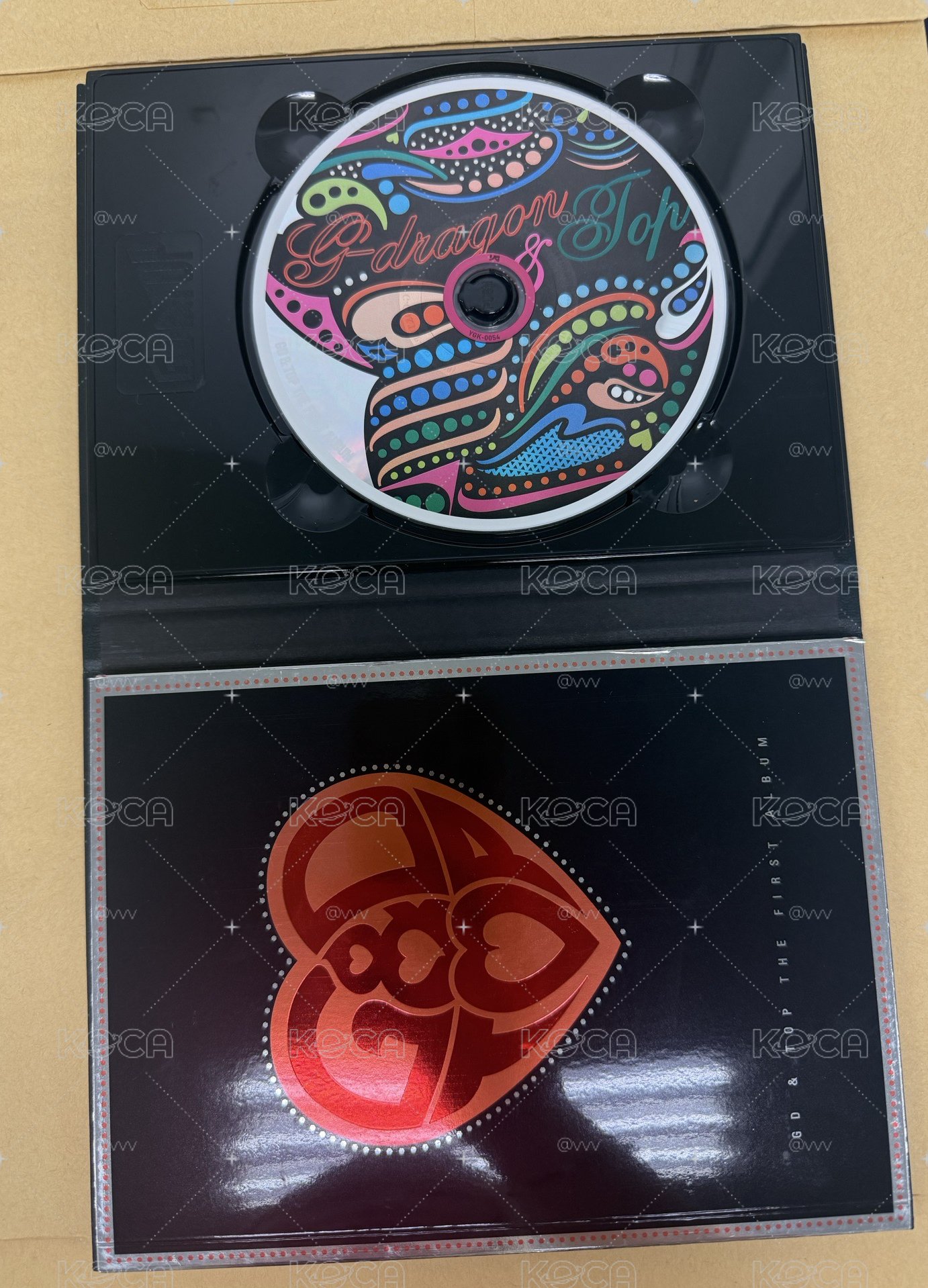 可速寄-GD&TOP The first album韓版紅心專