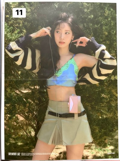 TWICE小海報 編號左上角