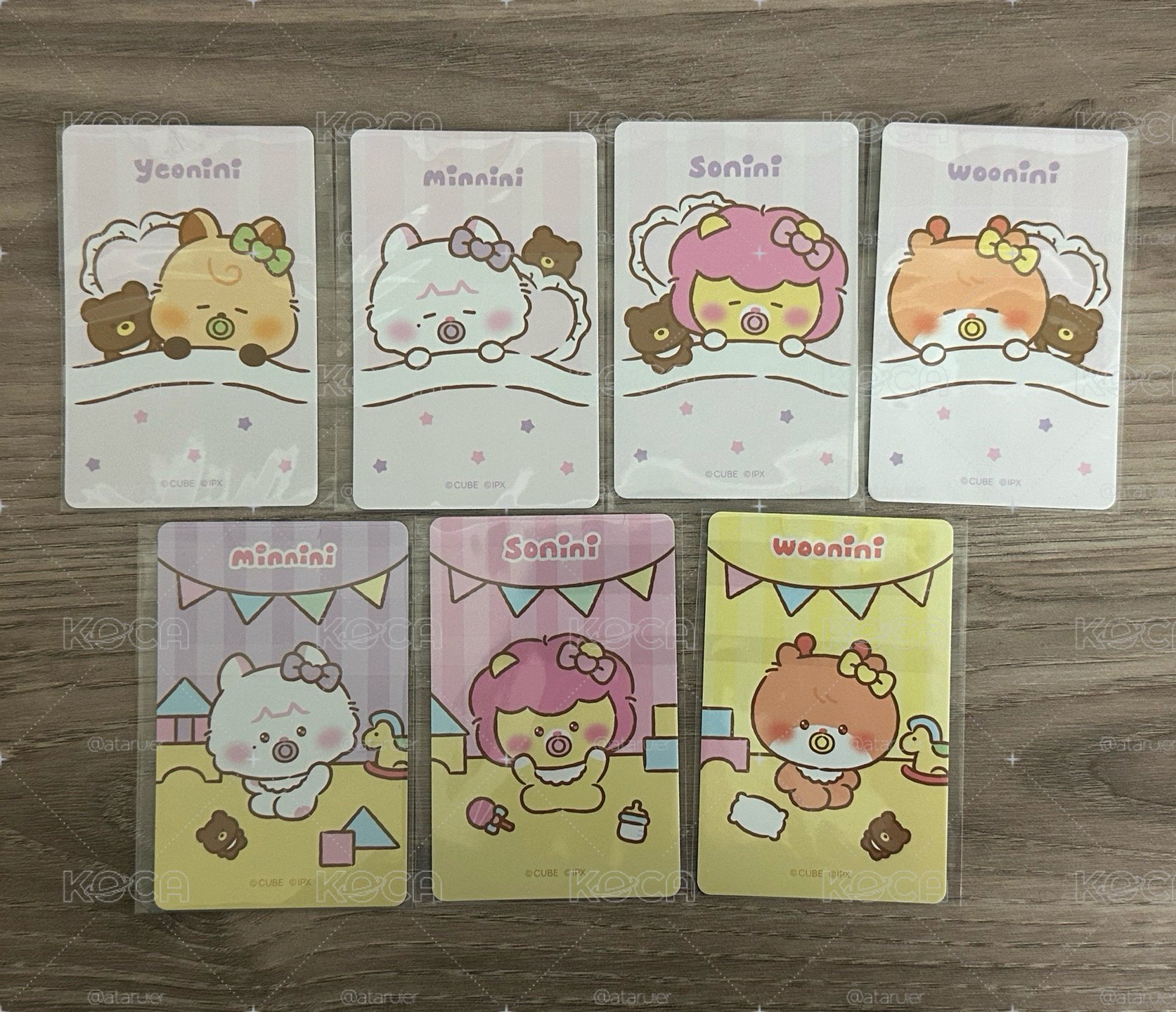minini baby快閃 坐姿娃卡 磁吸吊飾娃卡