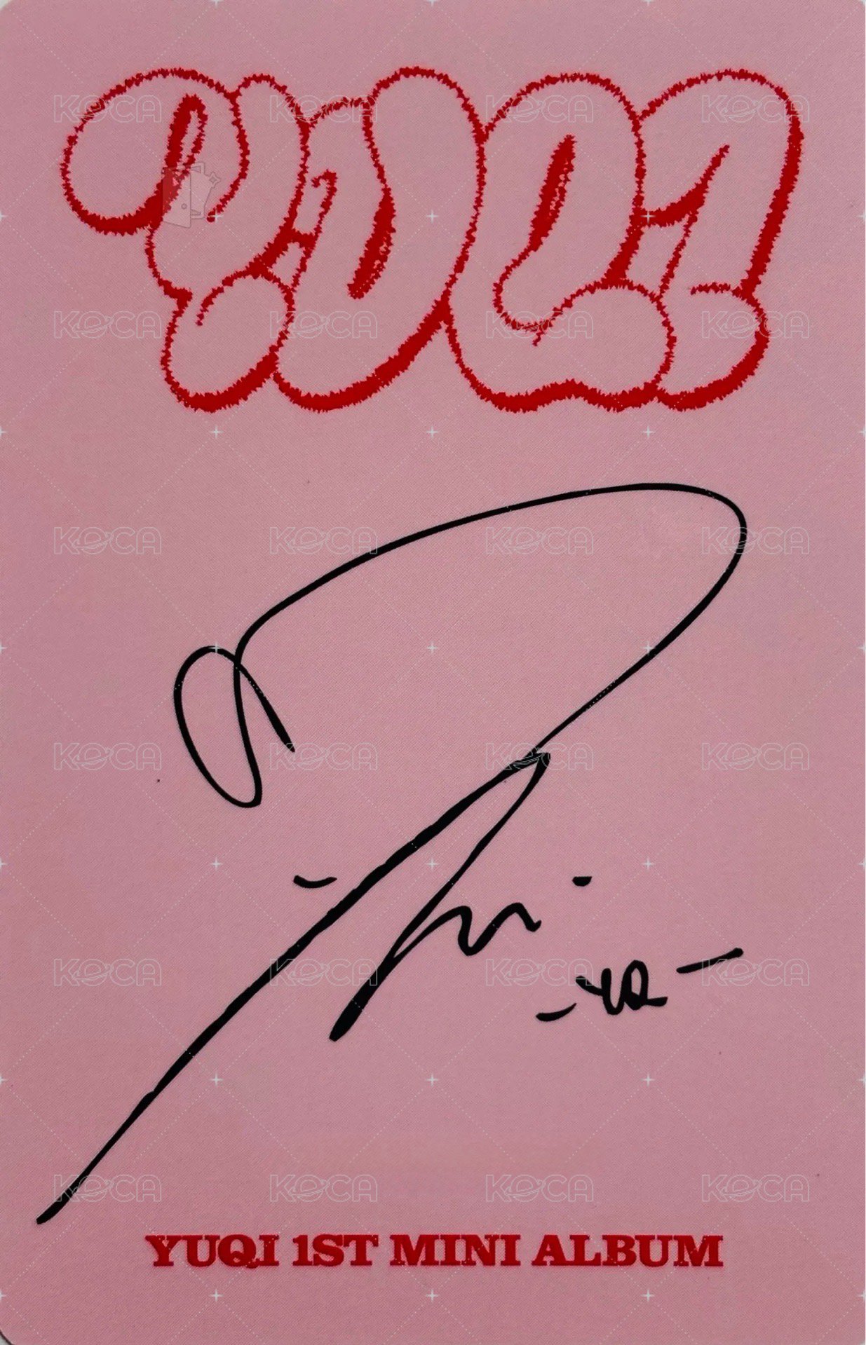 YUQ1 international 國際版 Album photocard  Back