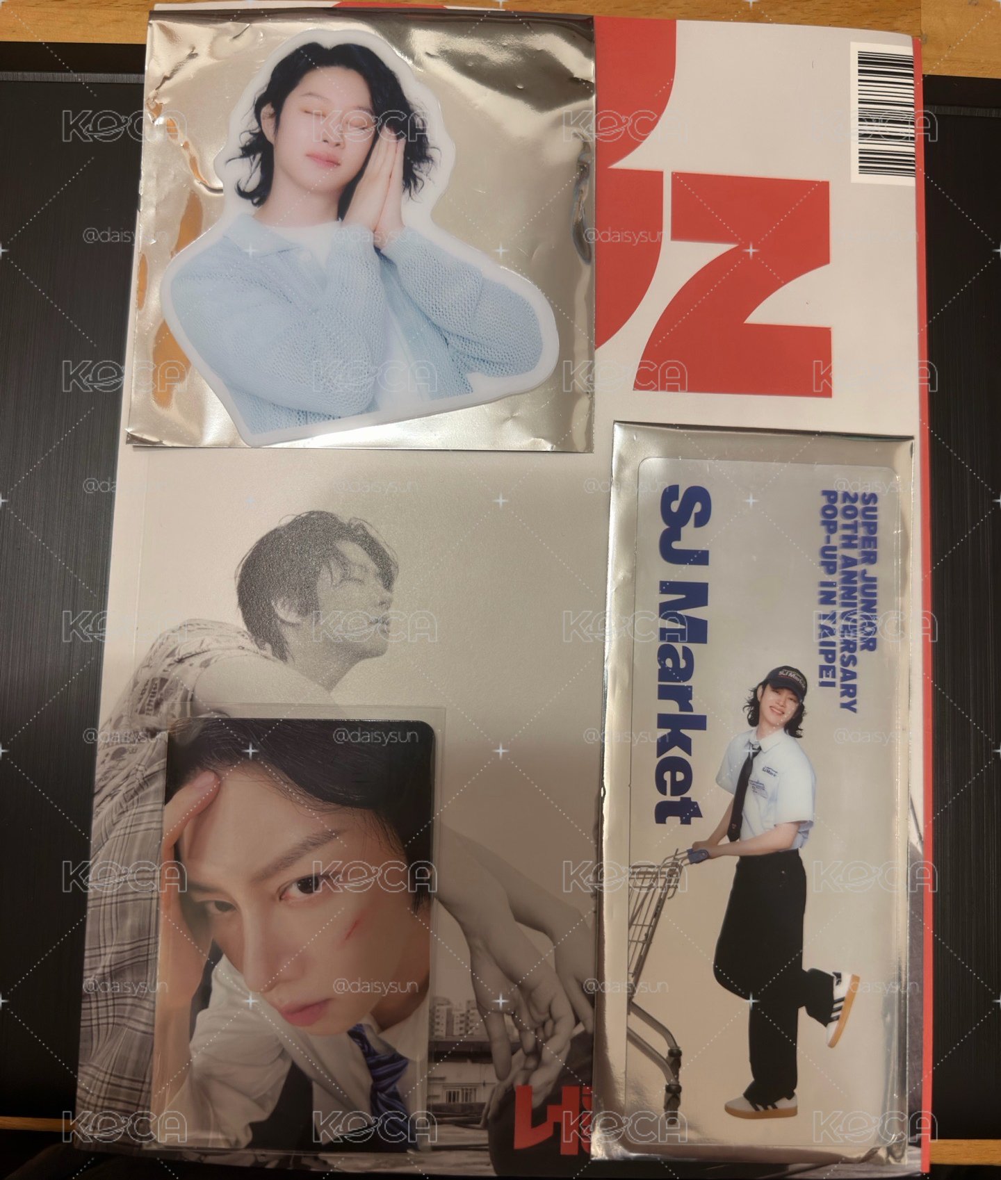 台超 希澈 滿額透卡 書籤 +PB專