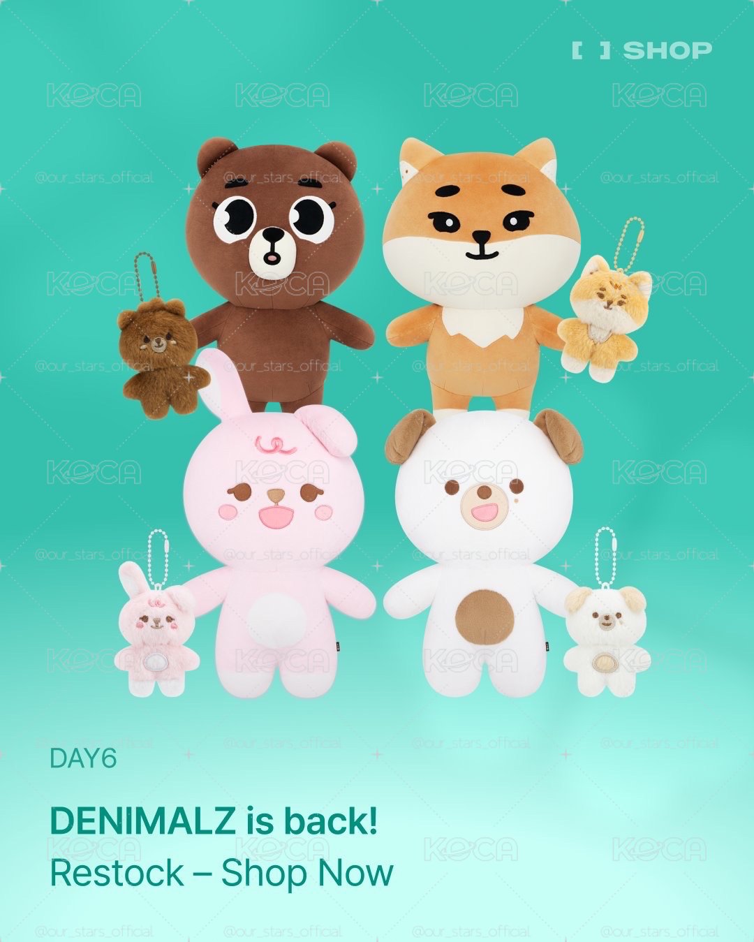 DAY6 官方 DENIMALZ 娃娃