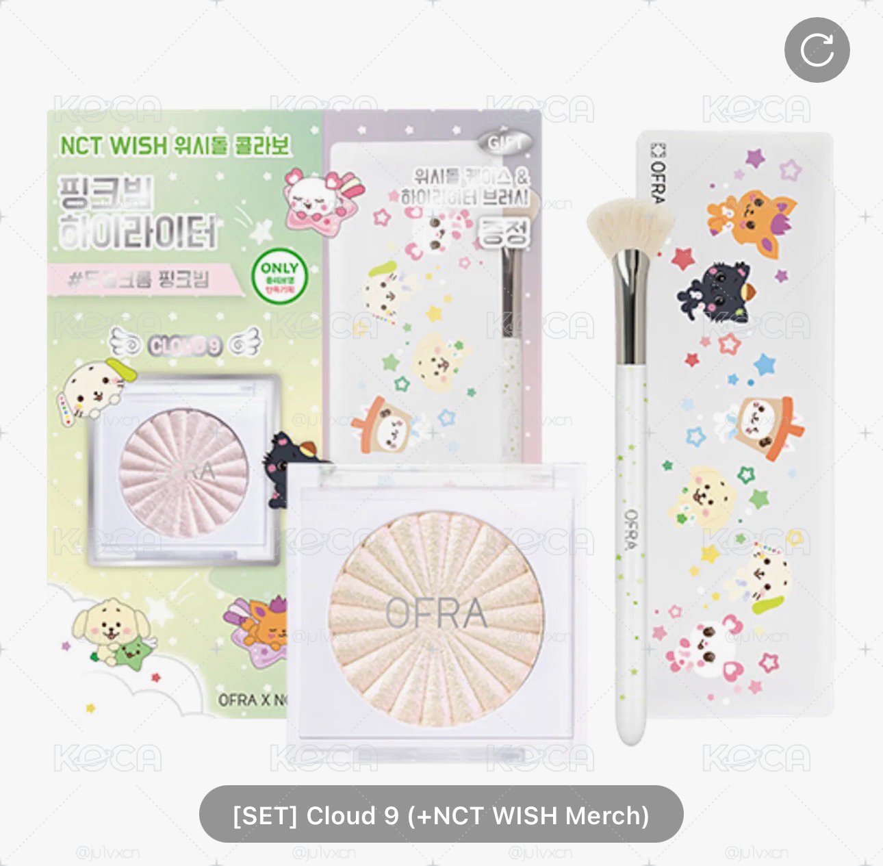 nct wish x ofra 色號Cloud 9
