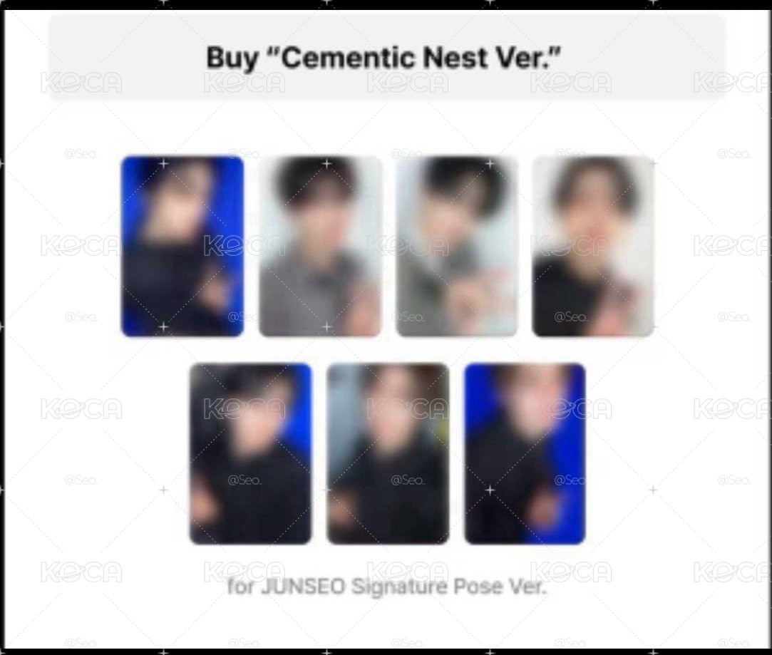 Plus Chat通路 Cementic Nest verJunseo ver特典卡～相炫