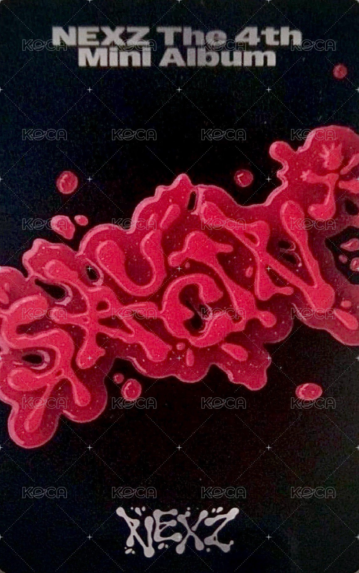 SAUCIN’ 專輯卡 BLACK ver. 背面