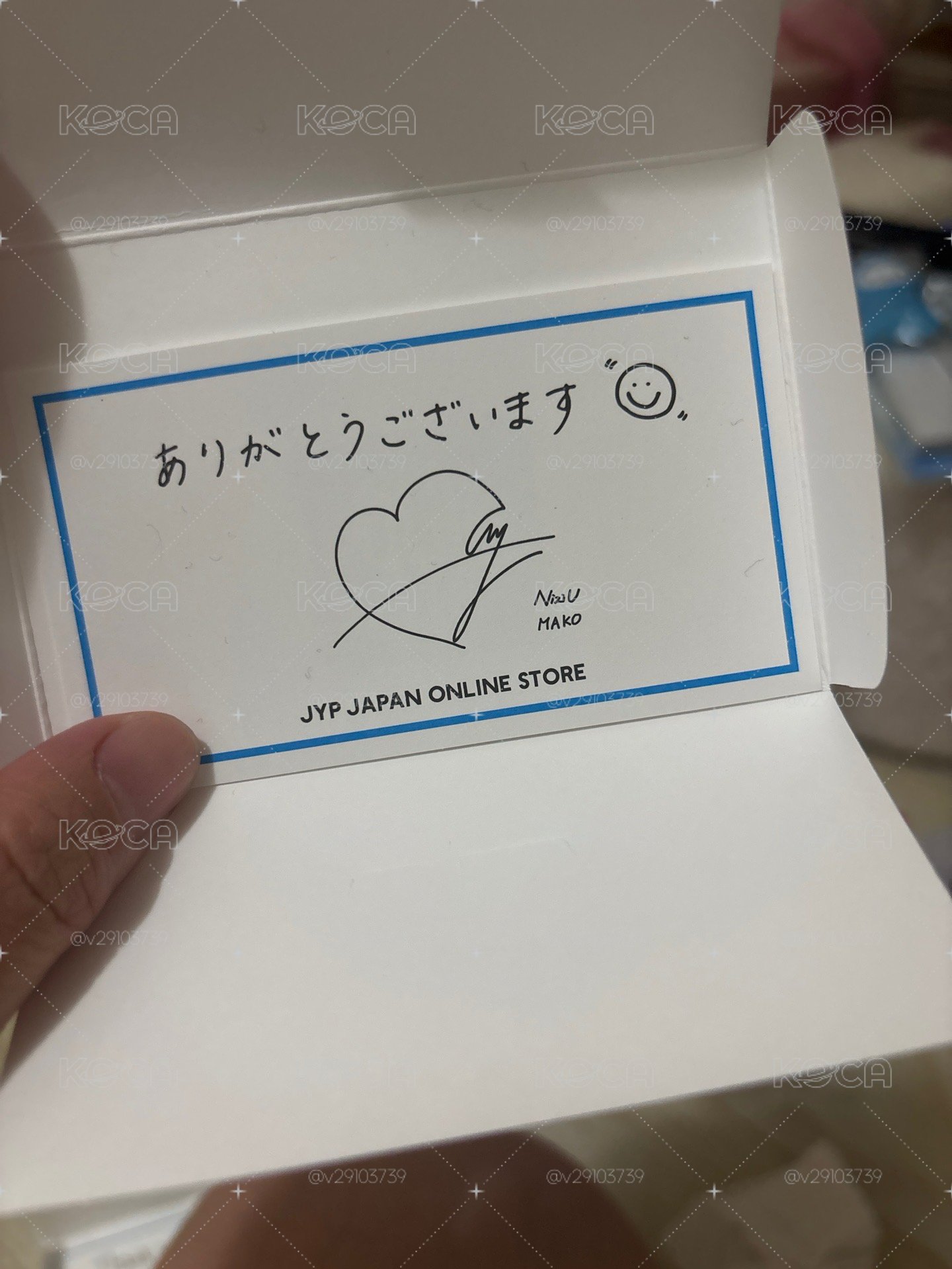 JYP JAPAN 滿額卡 感謝卡