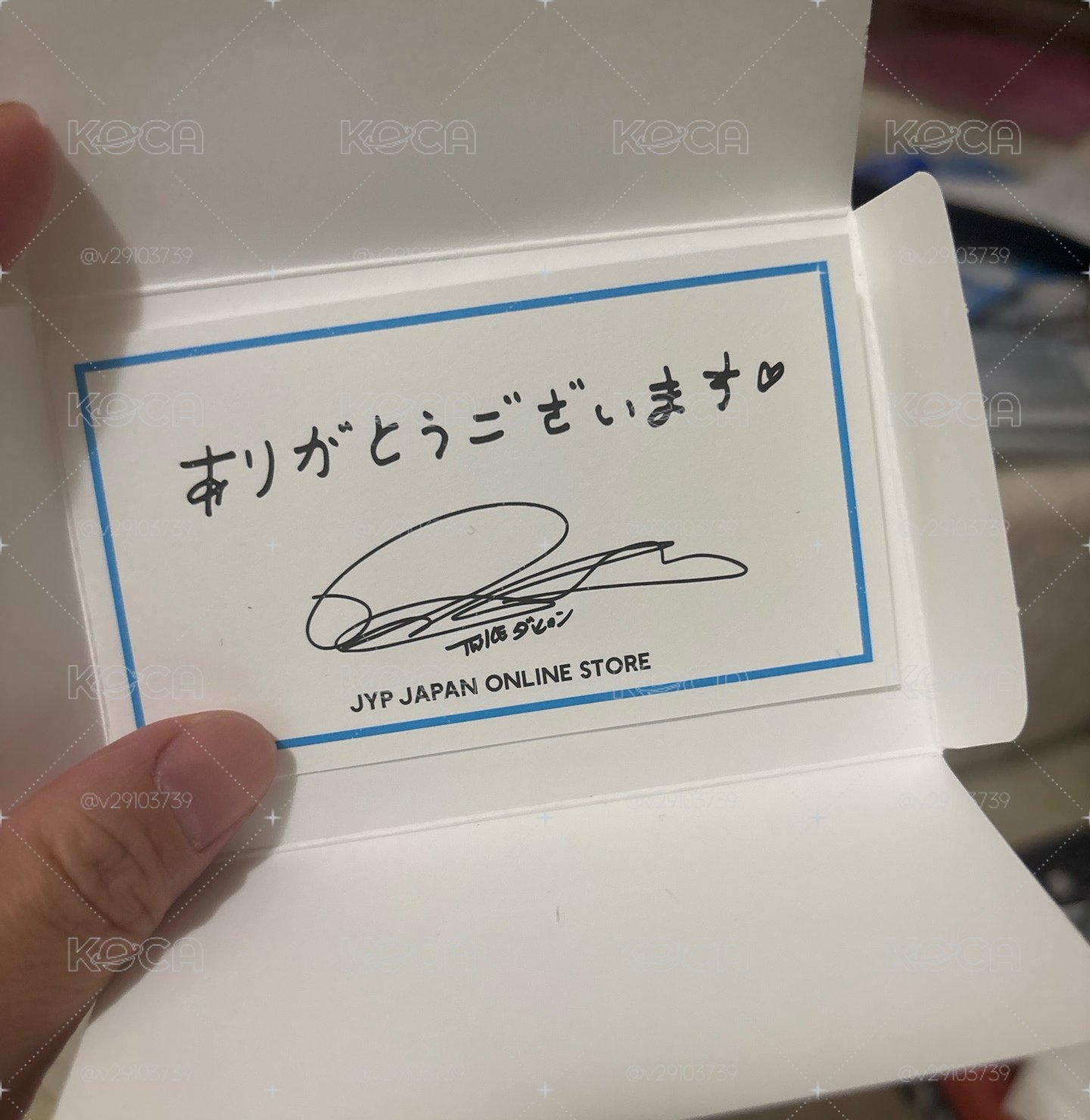 JYP JAPAN 滿額卡 感謝卡 多賢