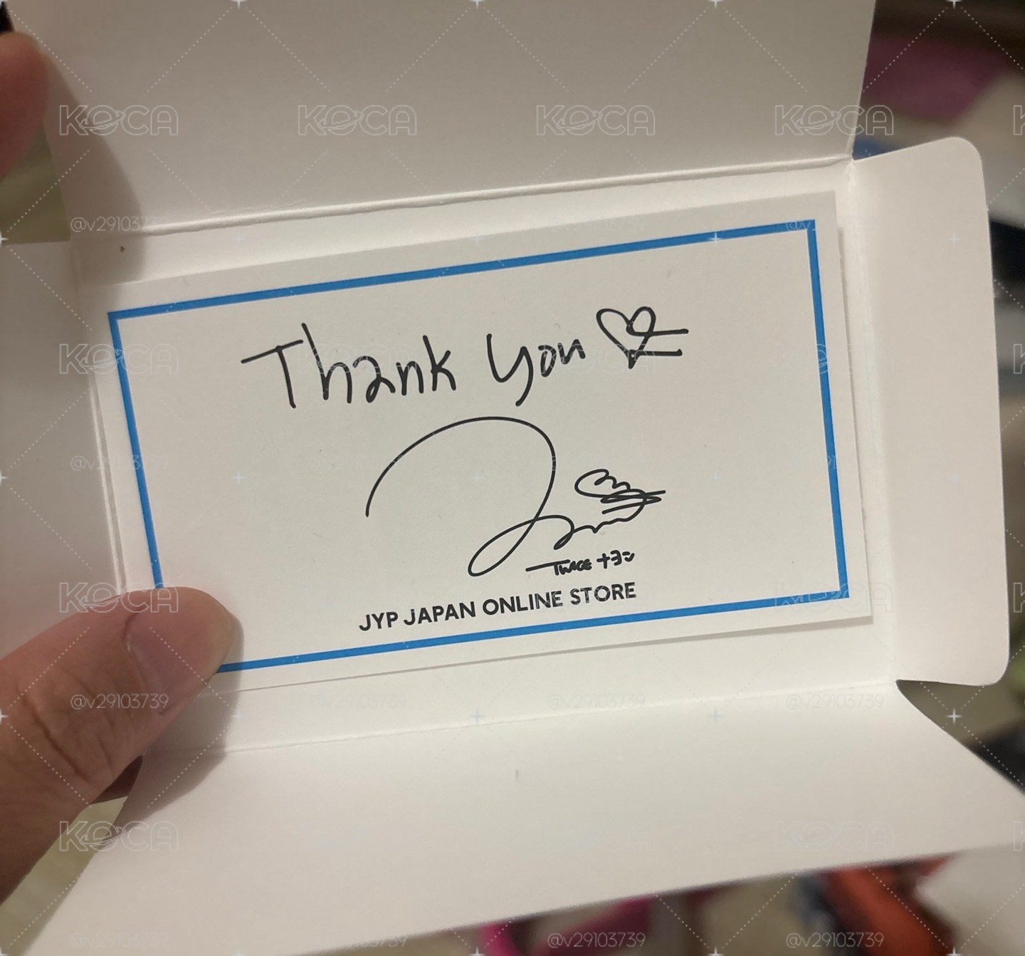 JYP JAPAN 滿額卡 感謝卡