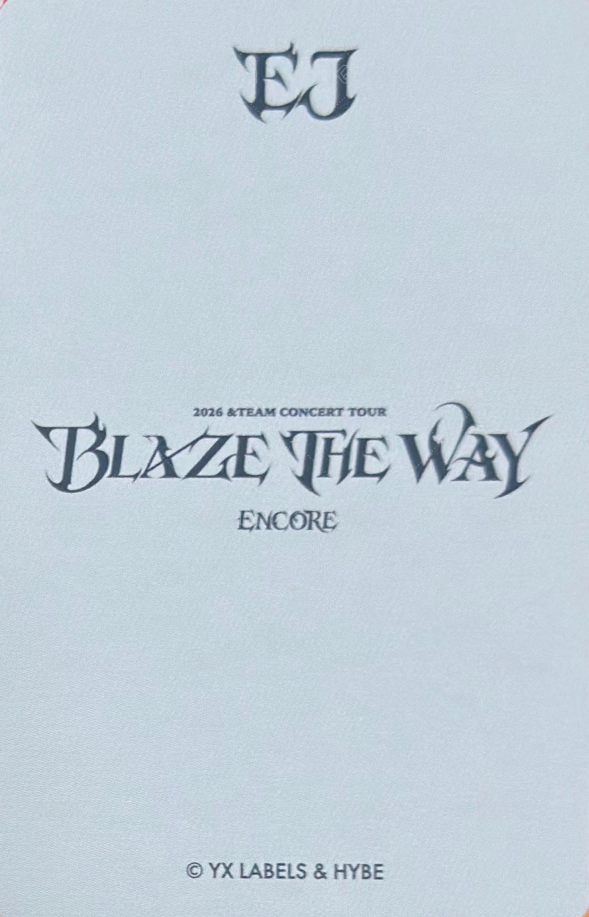 BTW ENCORE 埼玉場 隨機卡 Live Photo 背面