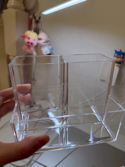 階梯3格透明筆筒（需自行組裝）