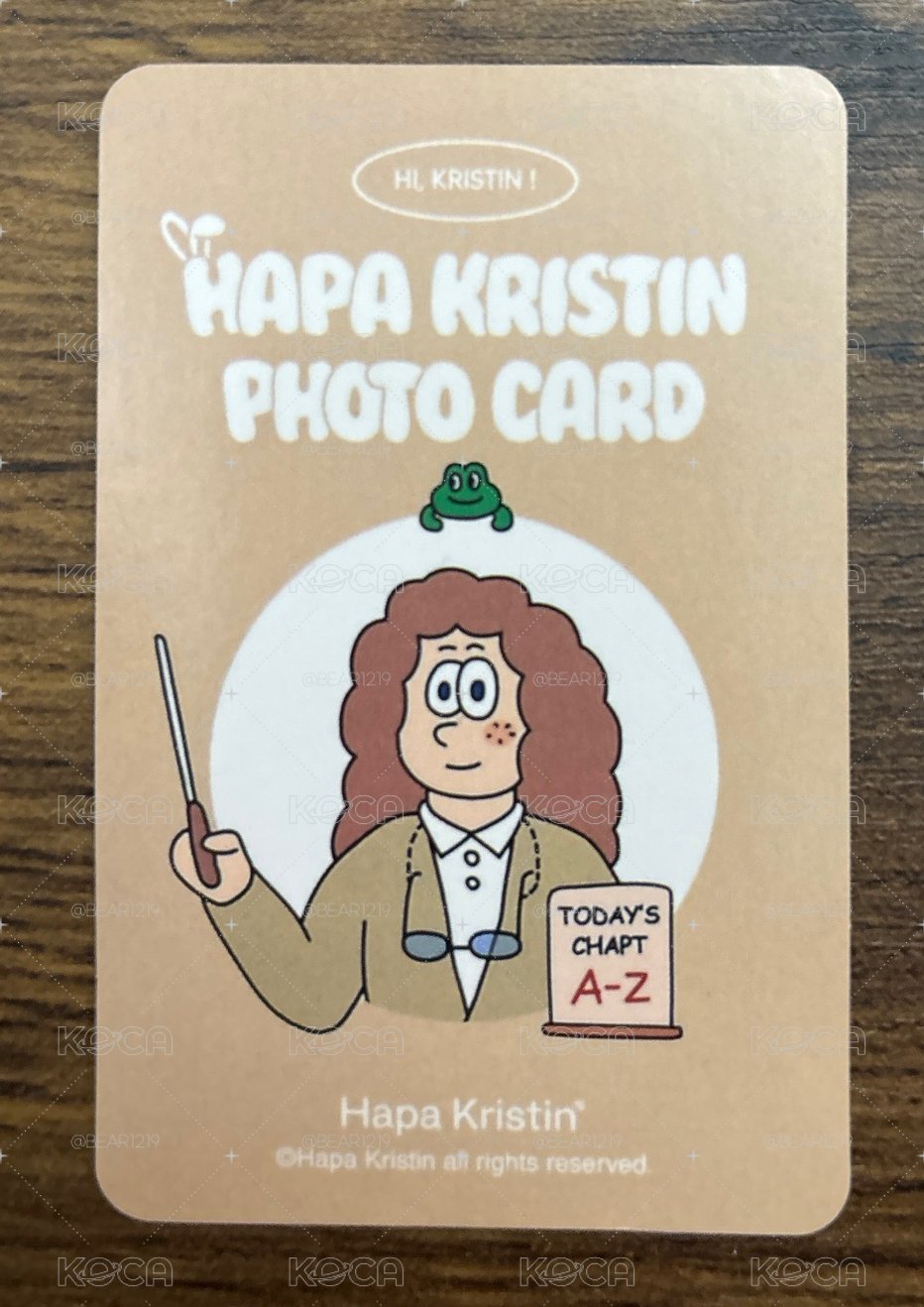 WONYOUNG x Hapa Kristin 2.0 代言卡 