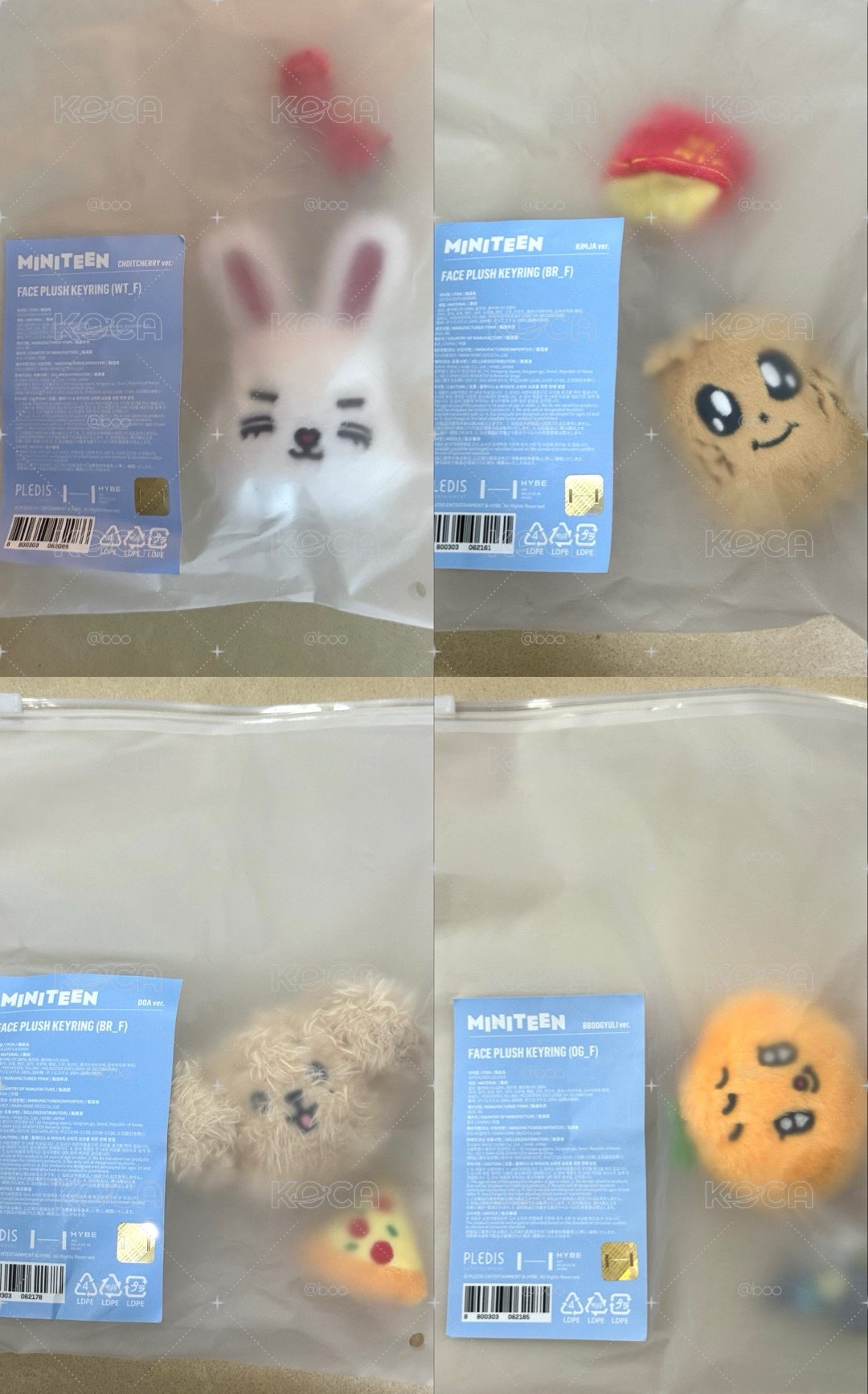 Miniteen 大頭吊飾 喆/奎/碩/寛 快閃店現貨