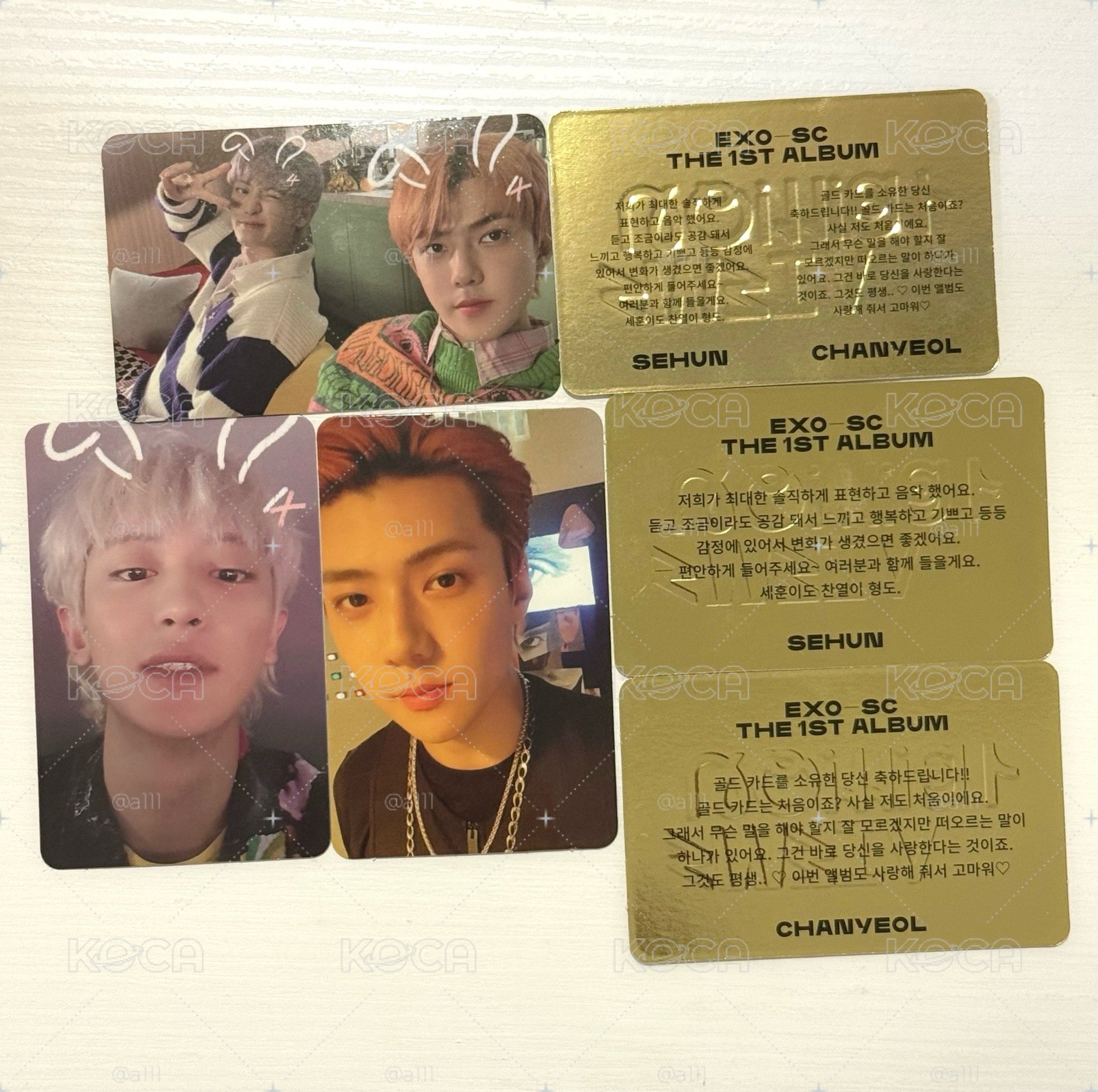 EXO SC 燦烈世勳小卡