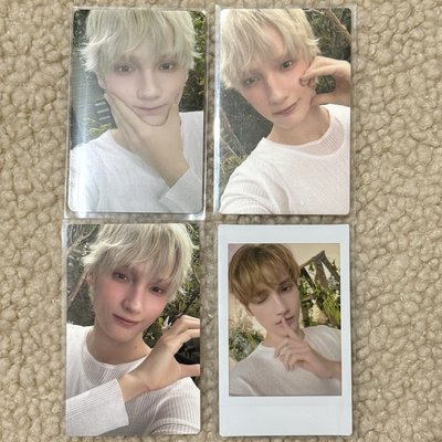 銀白髮少年寧˖ ࣪⊹含日巡拍立得 四張不拆售
