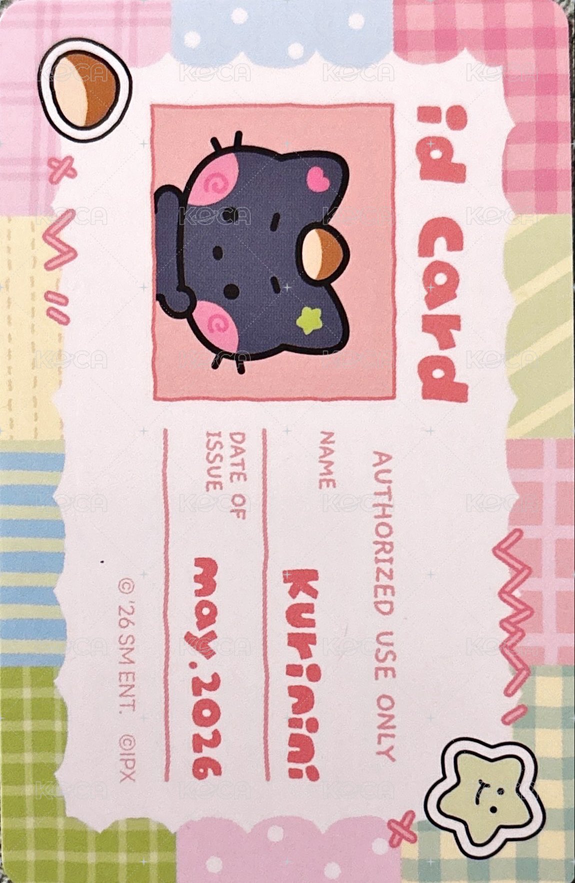 위시니니 周邊卡 吊娃 背面