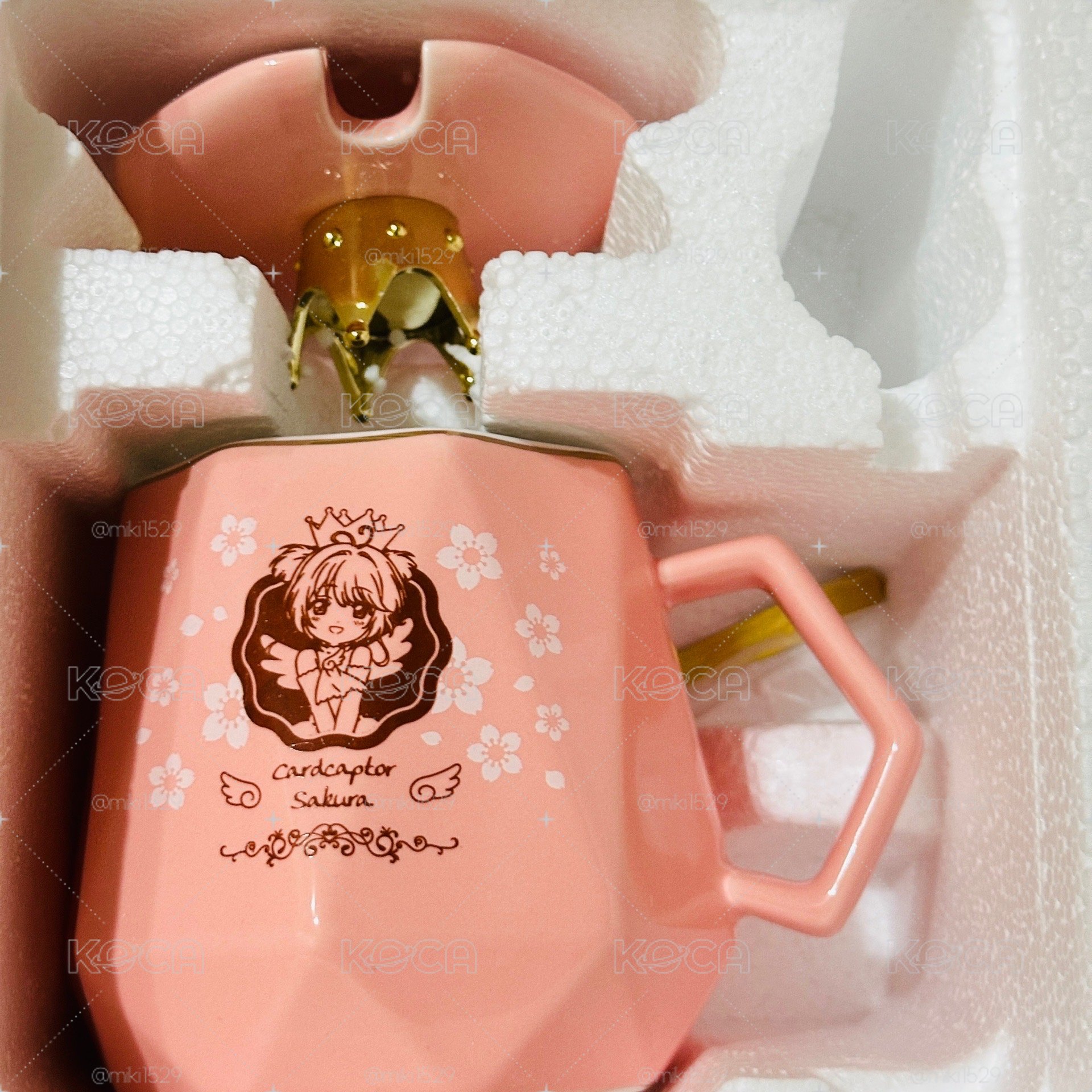 庫洛魔法使-皇冠陶瓷杯-木之本櫻&可魯