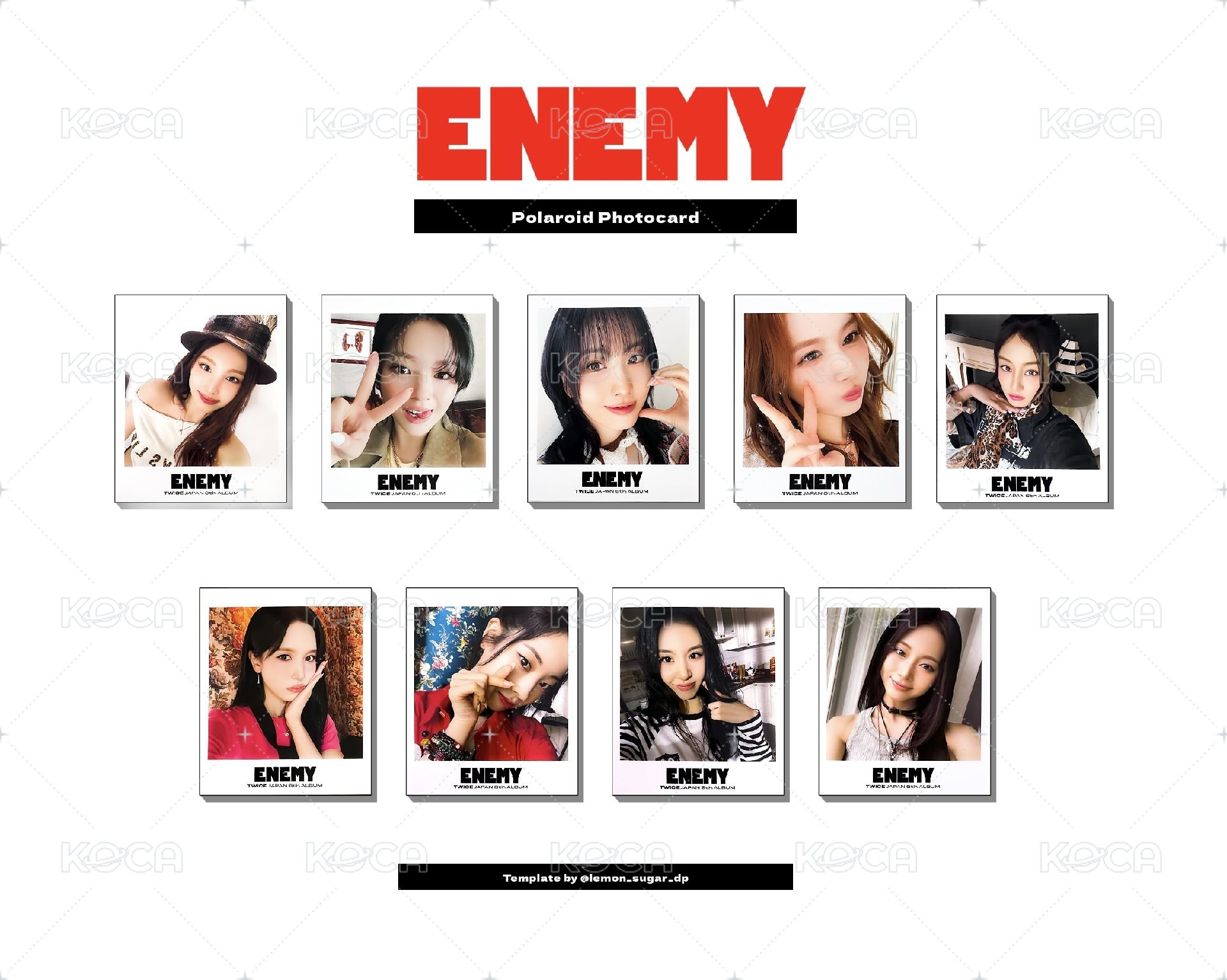 未拆 ENEMY 限量888 拍立得貼紙 實體圖在圖二