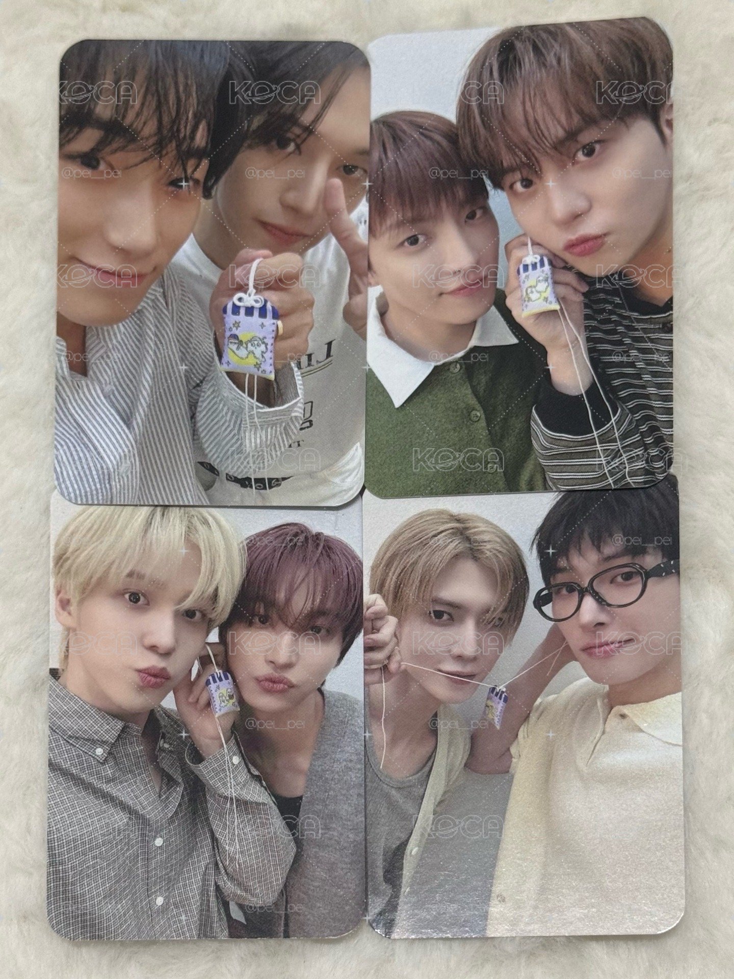 ATEEZ 飯咪 御守+小卡 一套