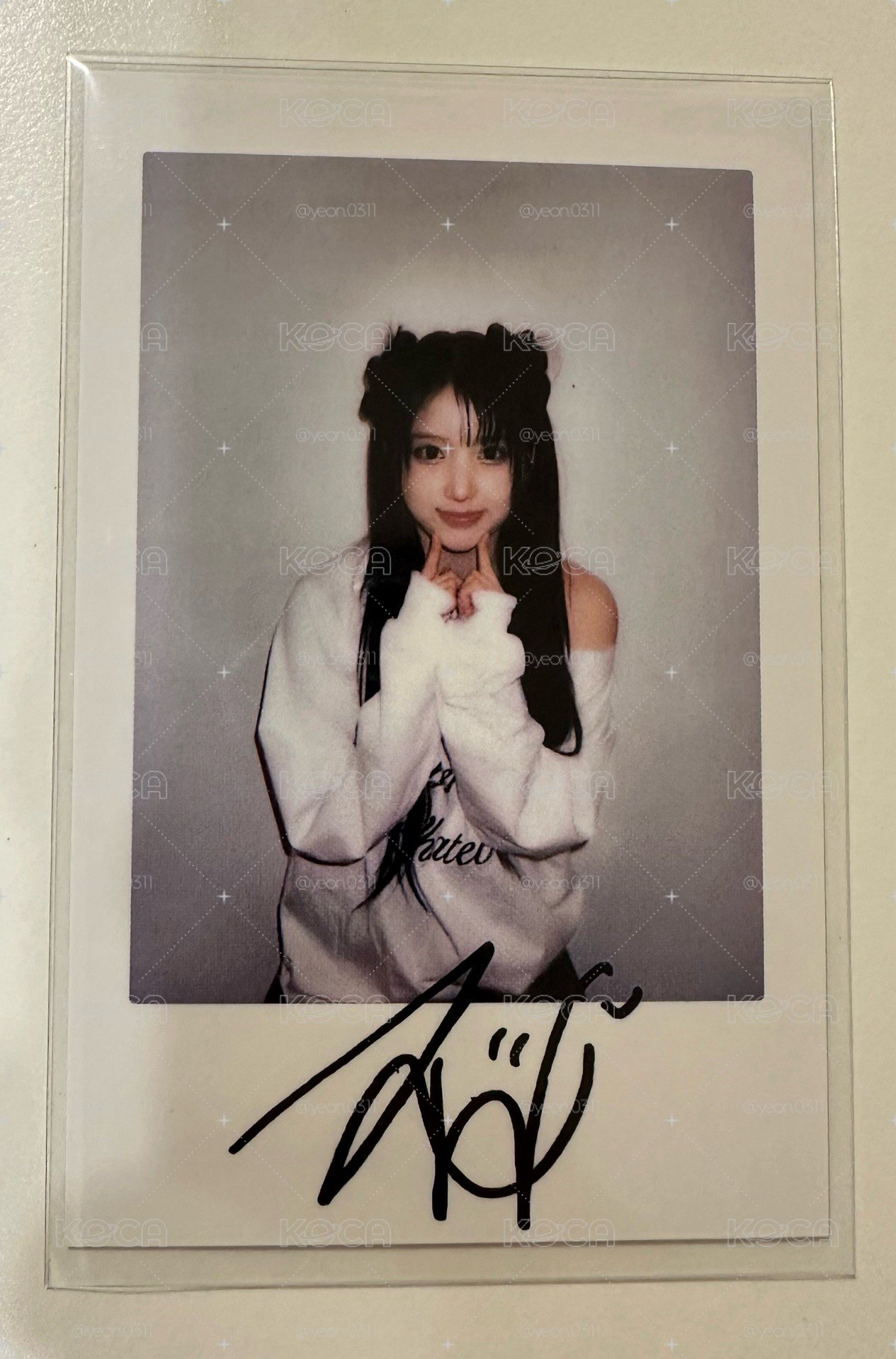 NMIXX Blue Valentine JIWOO 金智佑 復刻拍立得（非親簽）