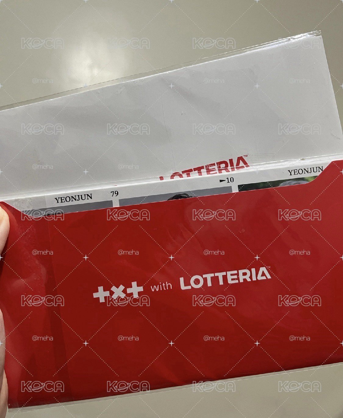 LOTTERIA樂天利漢堡明信片一套