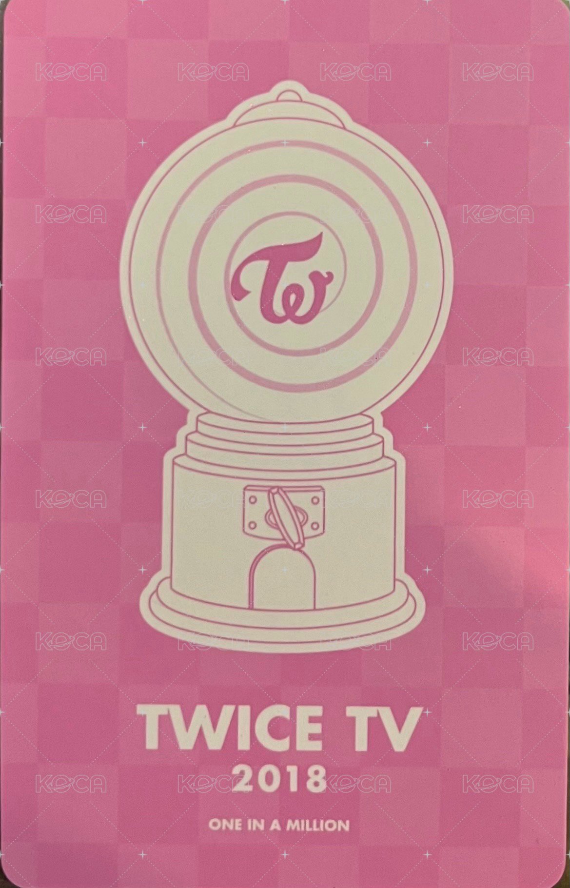 TWICE TV 2018 周邊卡 D 背面