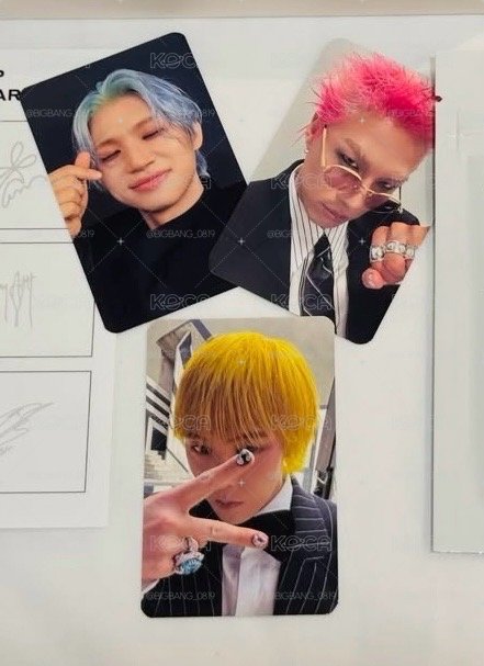 BIGBANG 高陽會員小卡 一組GD 太陽 大聲