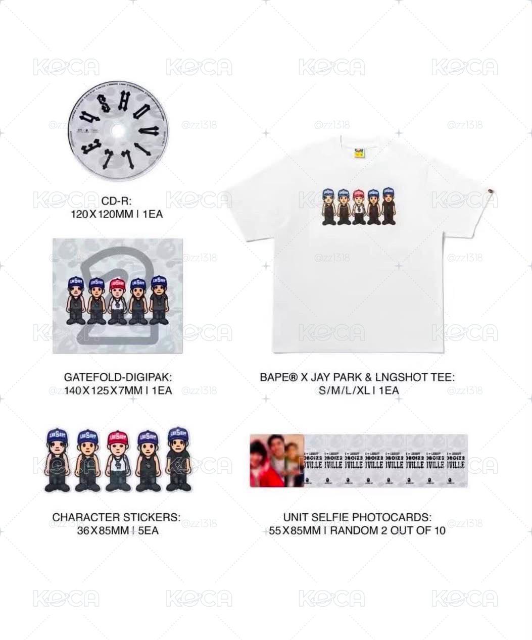 BAPE®JAY PARK LNGSHOT聯名衣服 專輯