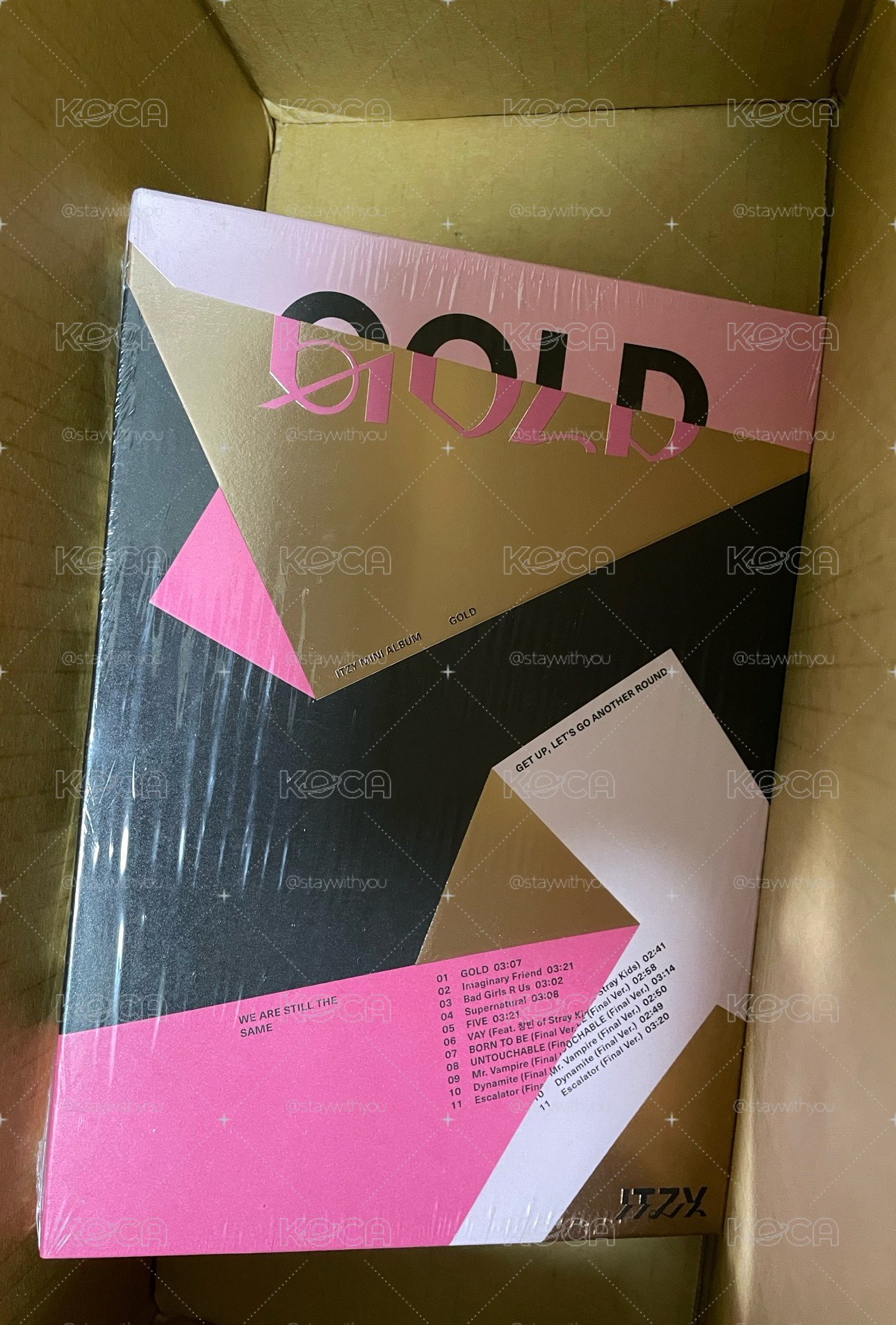 ITZY GOLD 普版未拆專 粉版