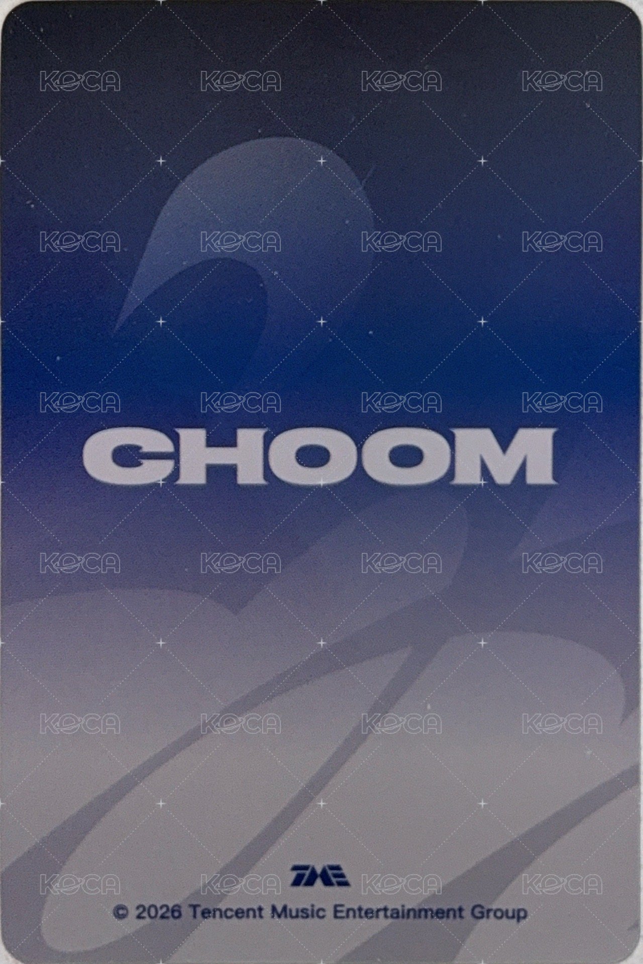 춤 (CHOOM) QQ音樂 二星 Starlight card 定格回憶卡 Back