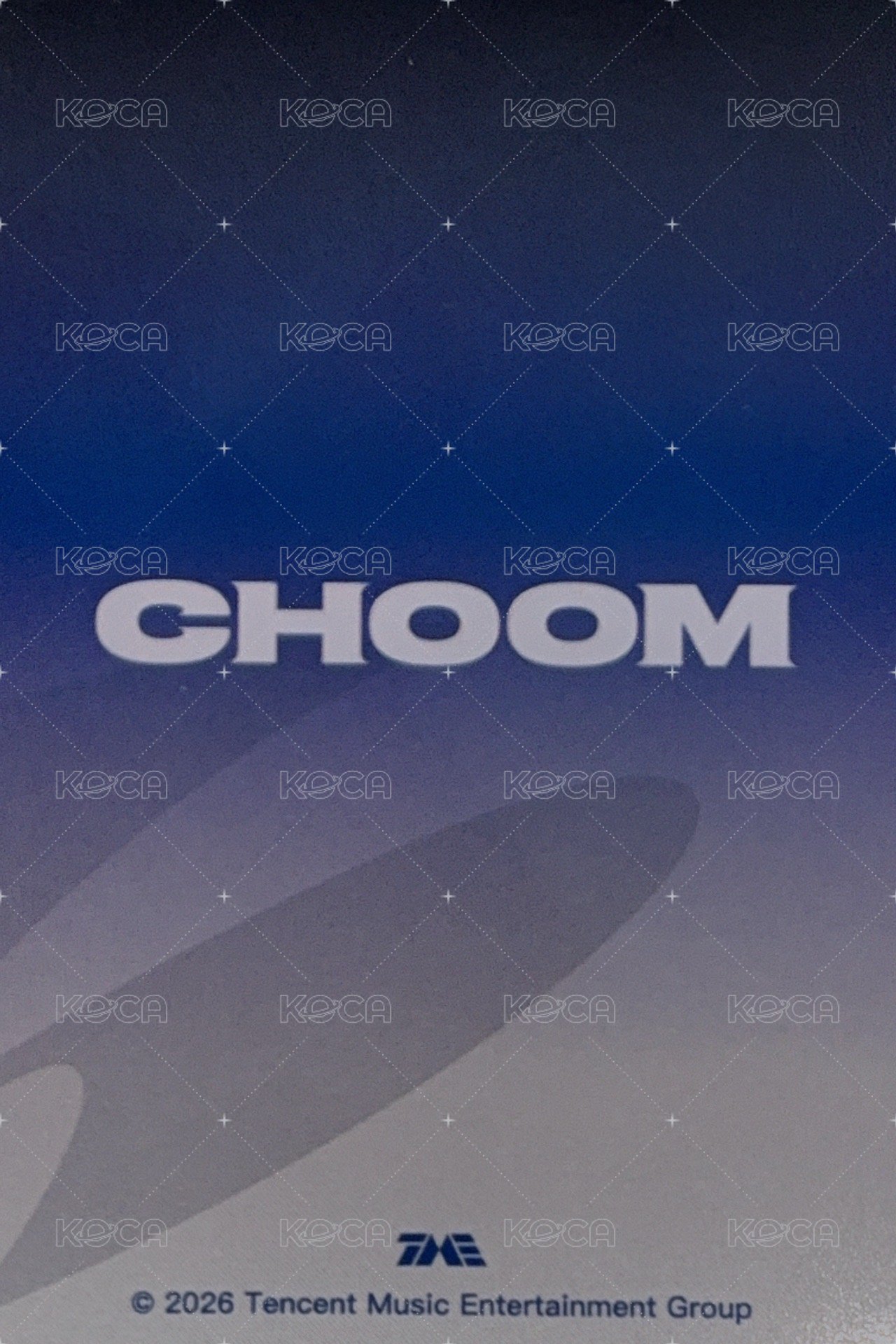 춤 (CHOOM) QQ音樂 二星 星光卡 定格回憶卡 背面