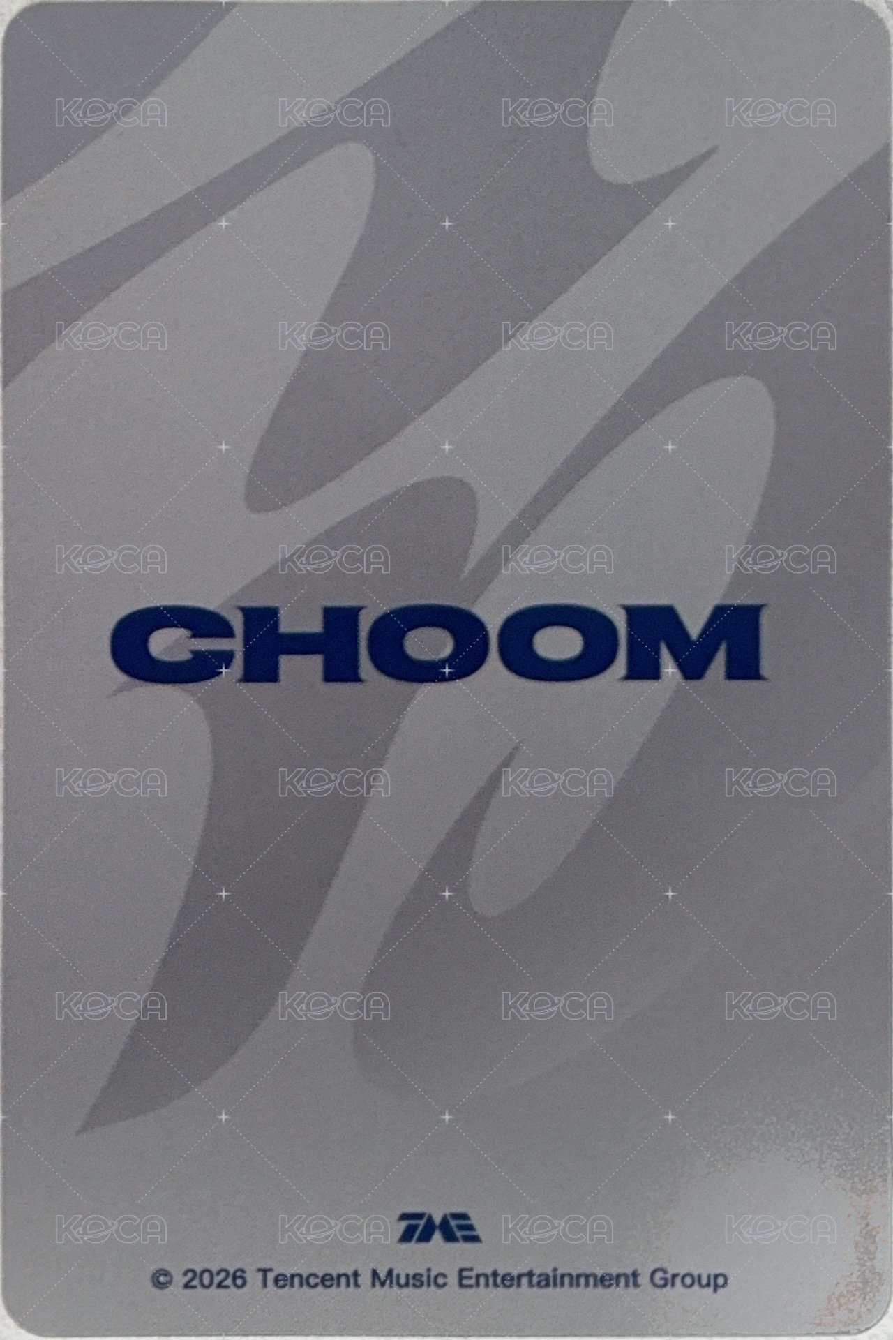 춤 (CHOOM) QQ音樂 二星 Starlight card 定格回憶卡 Back