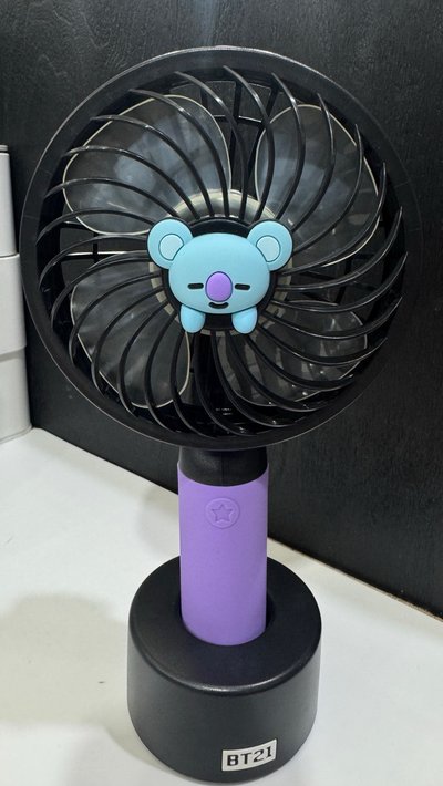 BT21 KOYA（藍色無尾熊造型）手持／手提風扇