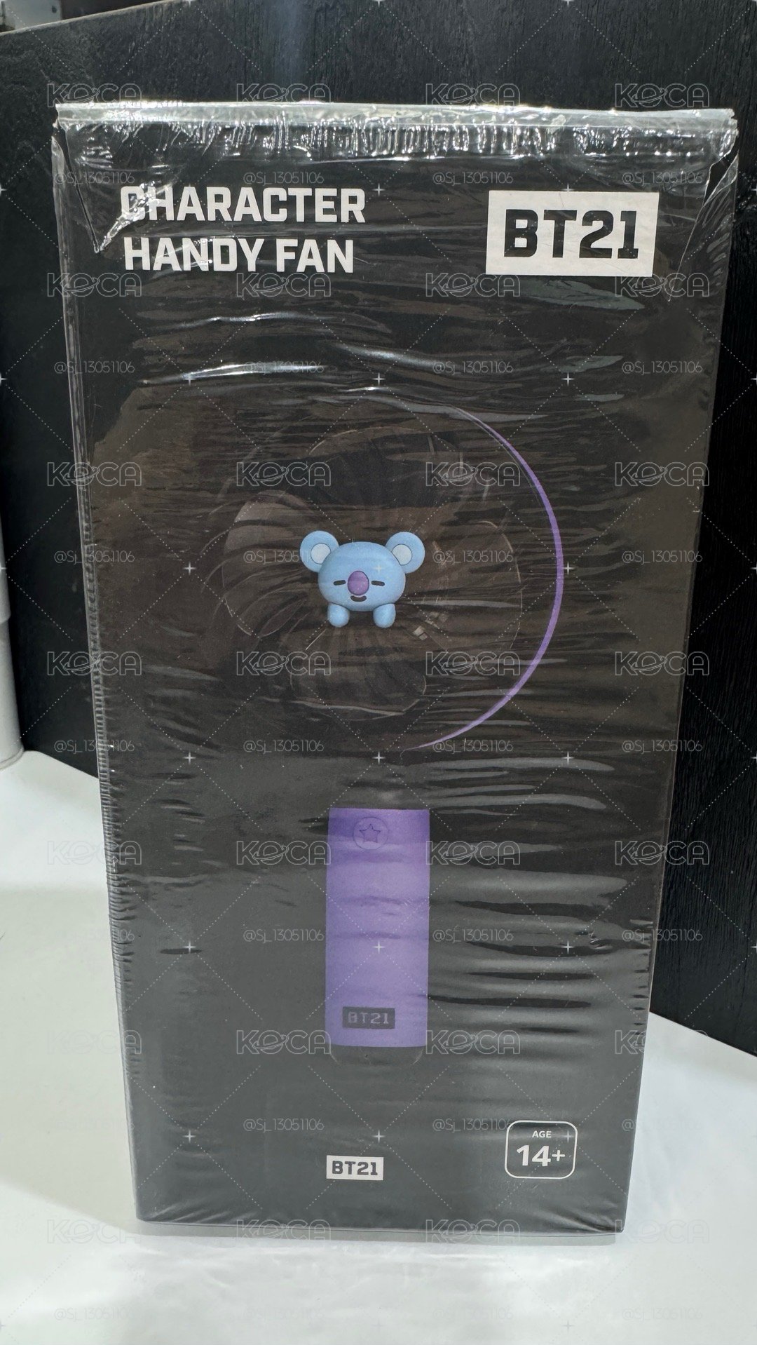 BT21 KOYA（藍色無尾熊造型）手持／手提風扇