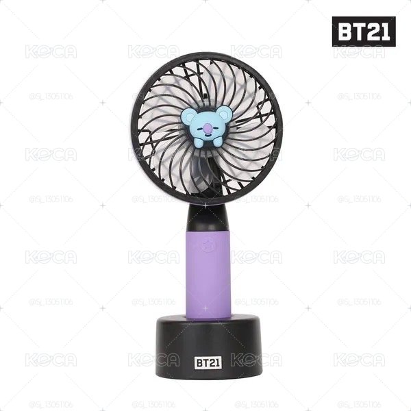 BT21 KOYA（藍色無尾熊造型）手持／手提風扇