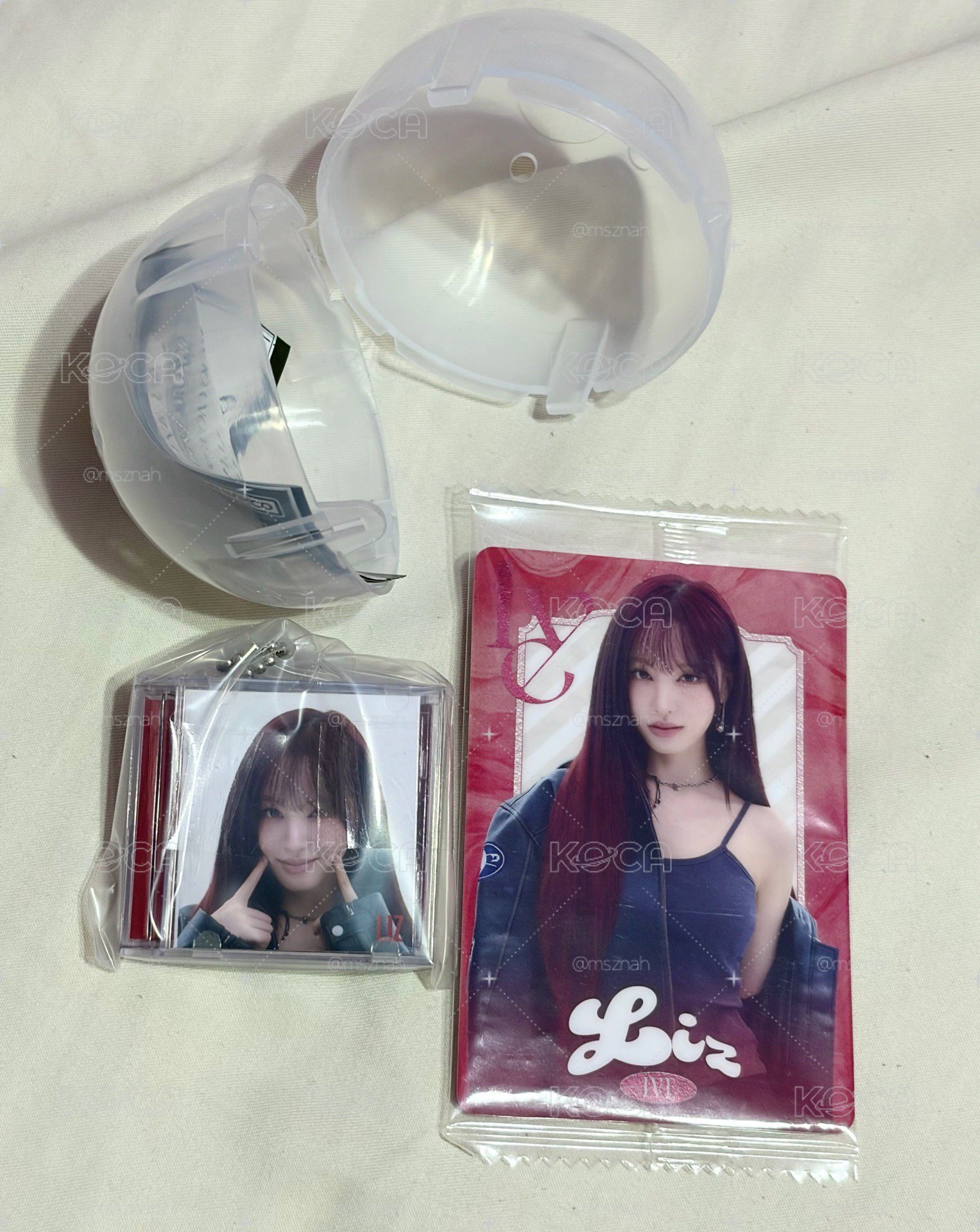 IVE Liz 萬代餅卡+扭蛋