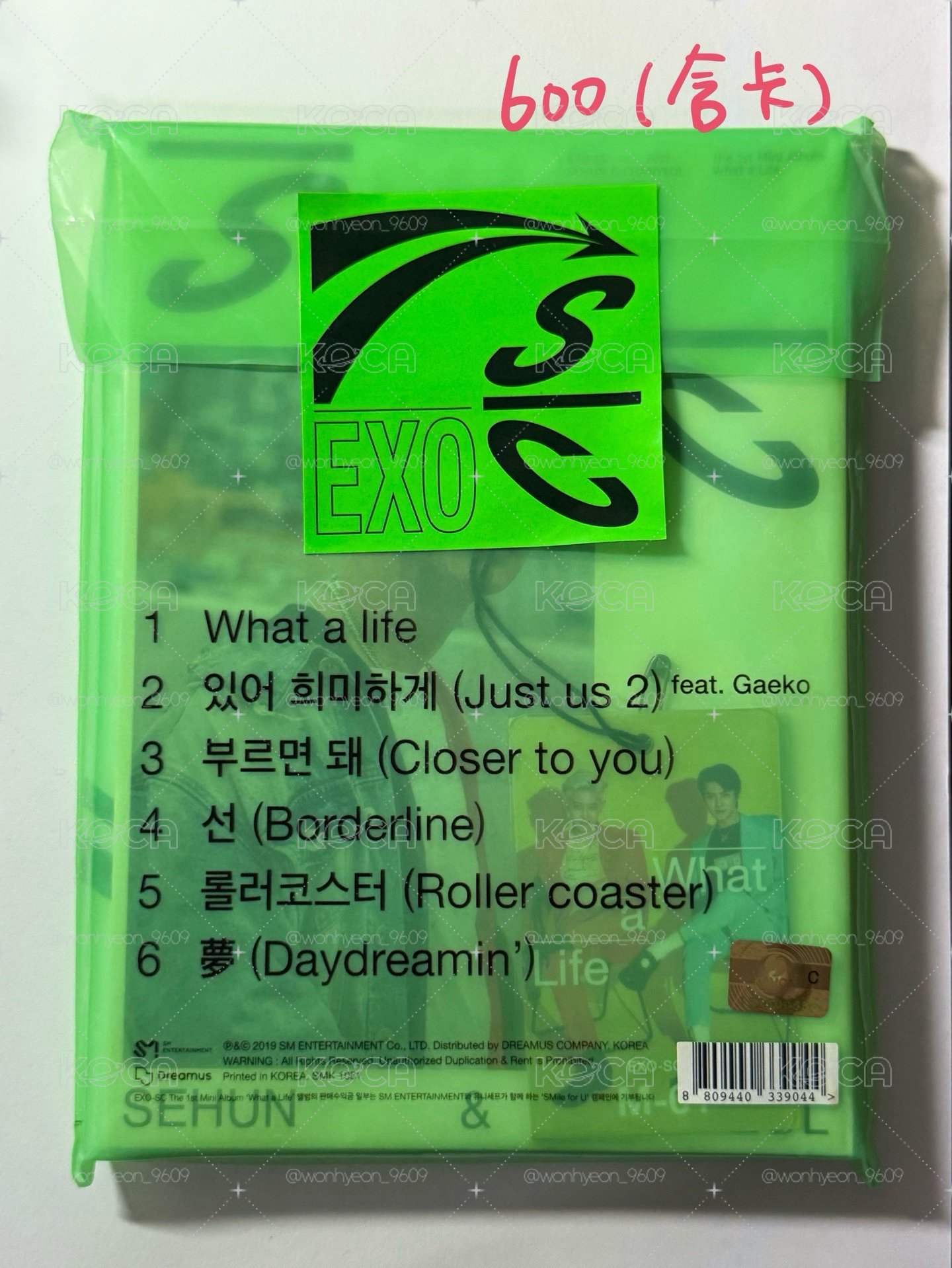 燦烈What A Life全專 專輯卡 狗狗燦