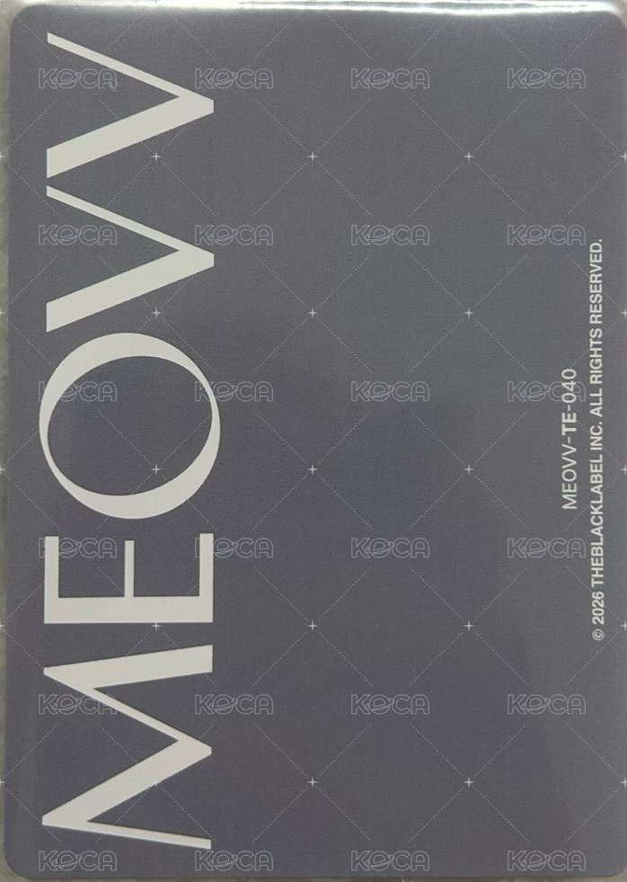 TELECA 收藏卡 MEOVV-TE-040團卡 背面