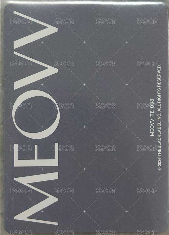 TELECA 收藏卡 MEOVV-TE-038團卡 背面