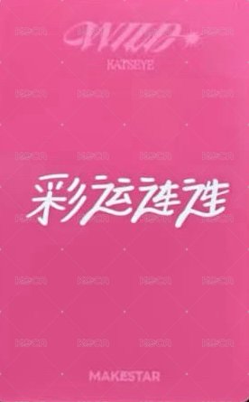 WILD ms 特典卡  背面