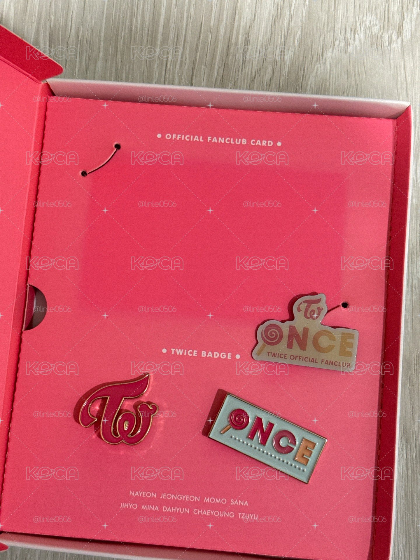 Twice 會員徽章（無卡）